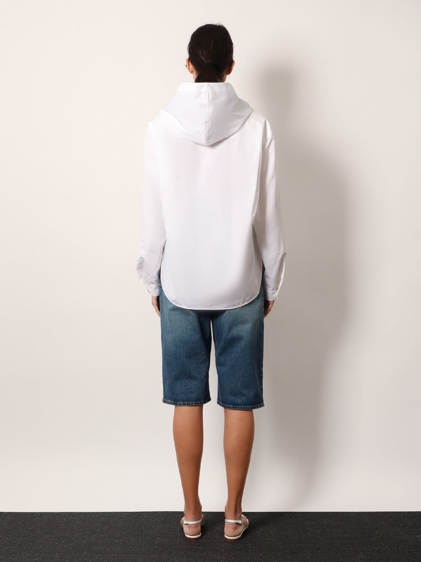 ALAIA Hooded cotton shirt