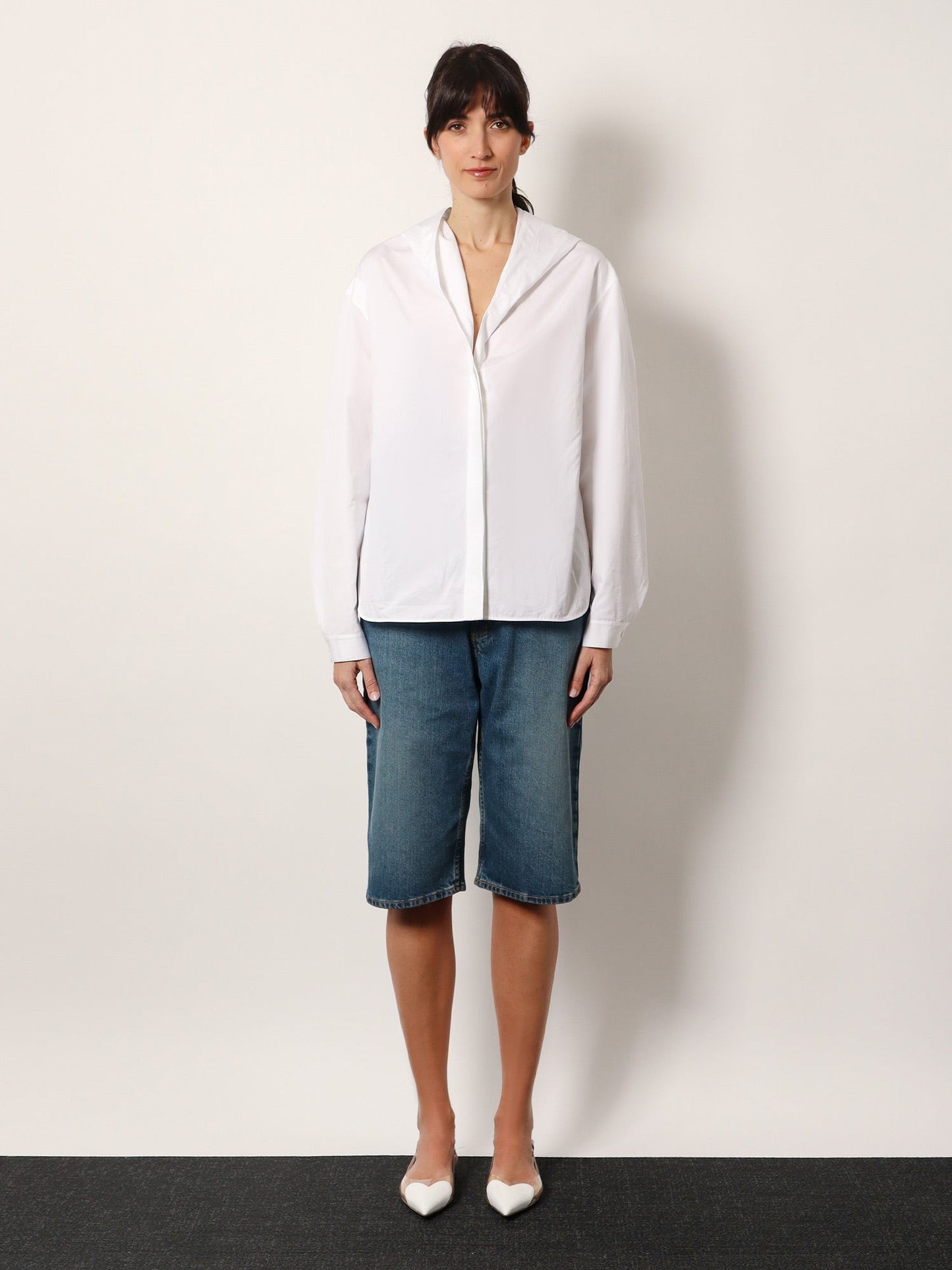 ALAIA Hooded cotton shirt