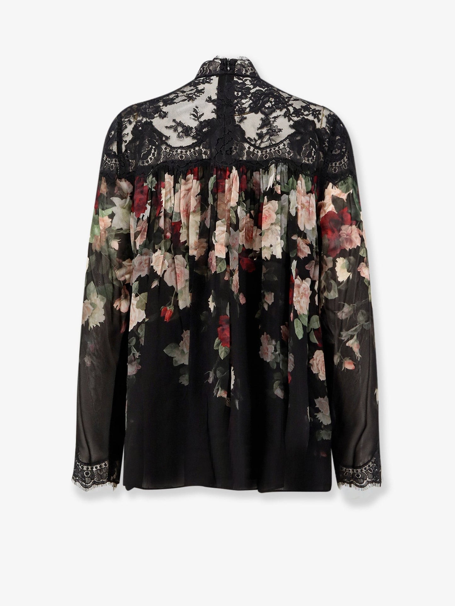 ZIMMERMANN Hypnotic Lace Yoke Blouse viscose shirt