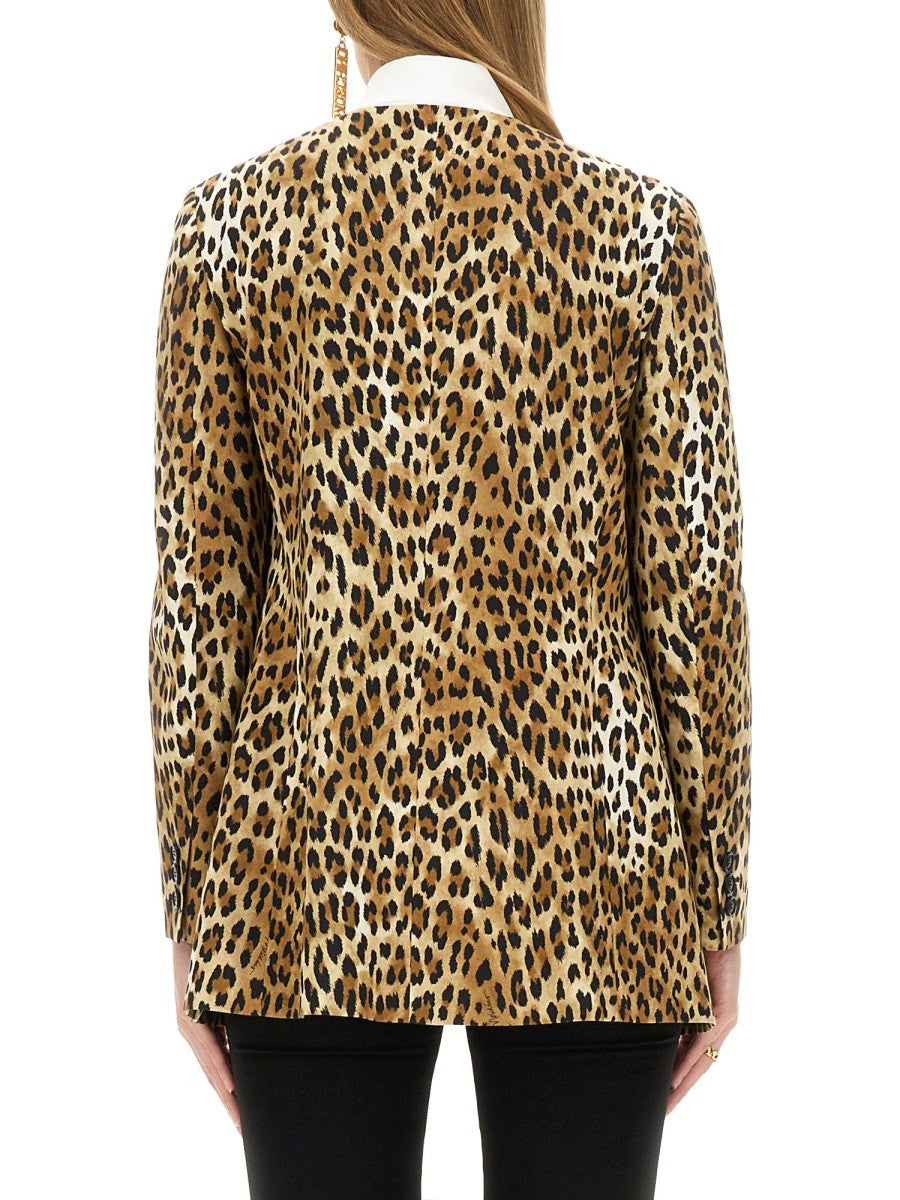 Moschino JACKET WITH ANIMAL PATTERN