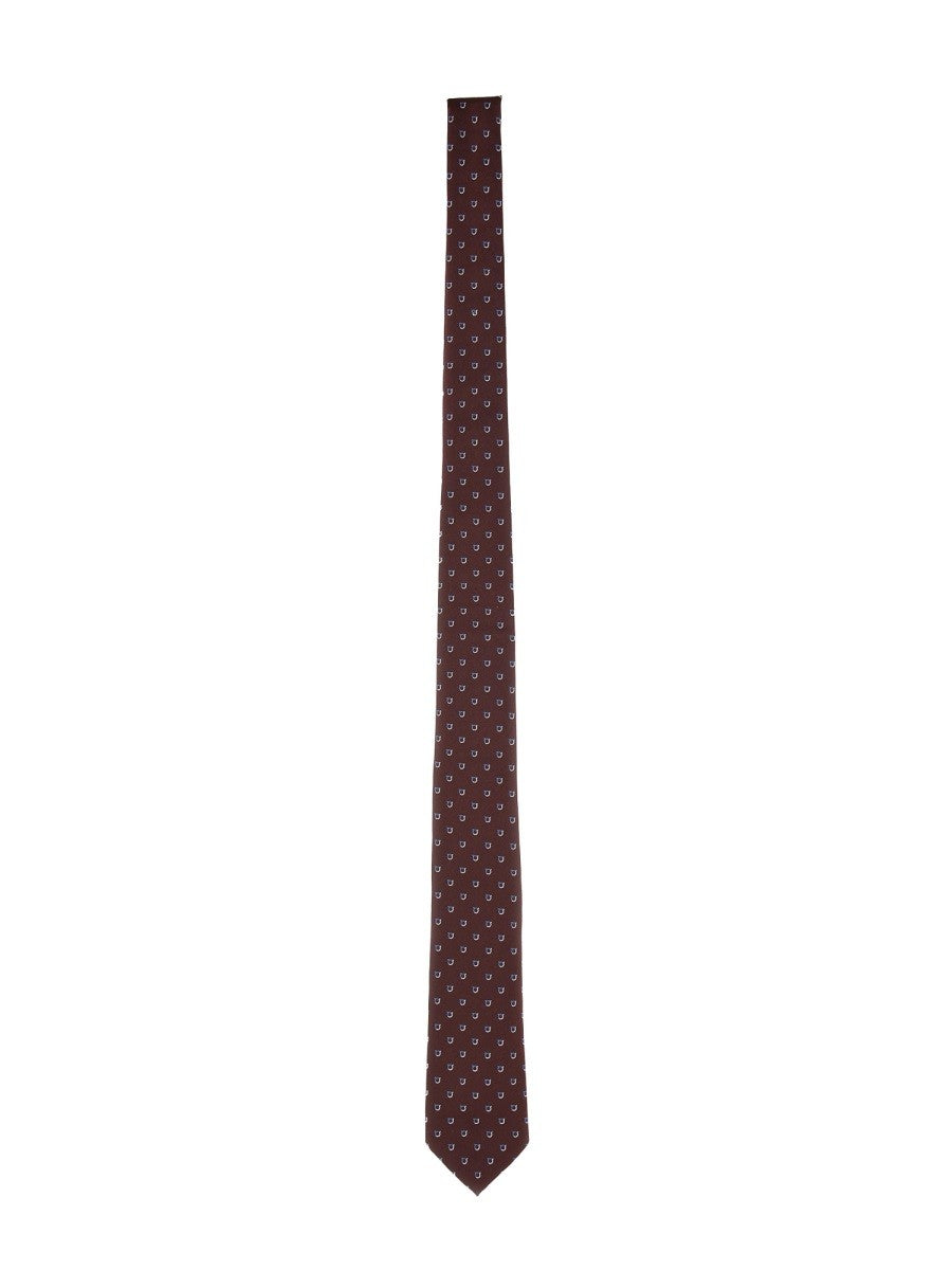 Ferragamo JACQUARD "GANCINI" TIE
