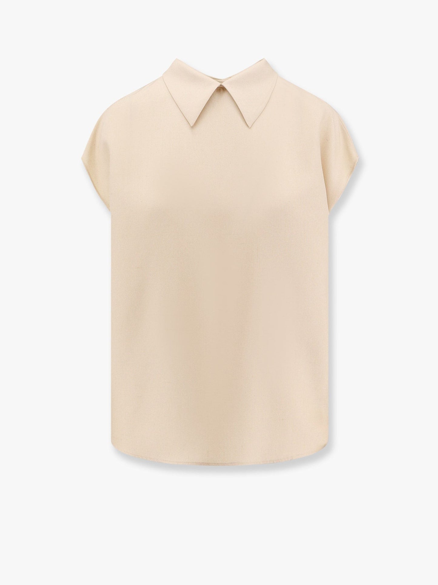 LORO PIANA Janice silk shirt with buttons on the back