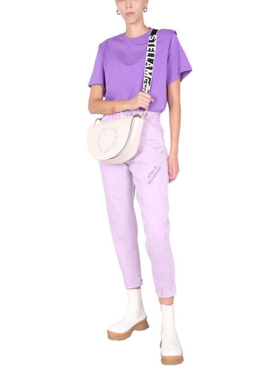 stella mccartney JEANS WITH EMBROIDERED LOGO