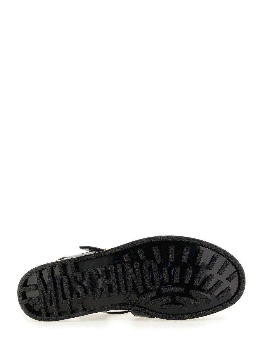 Moschino "JELLY" SANDAL WITH LETTERING LOGO