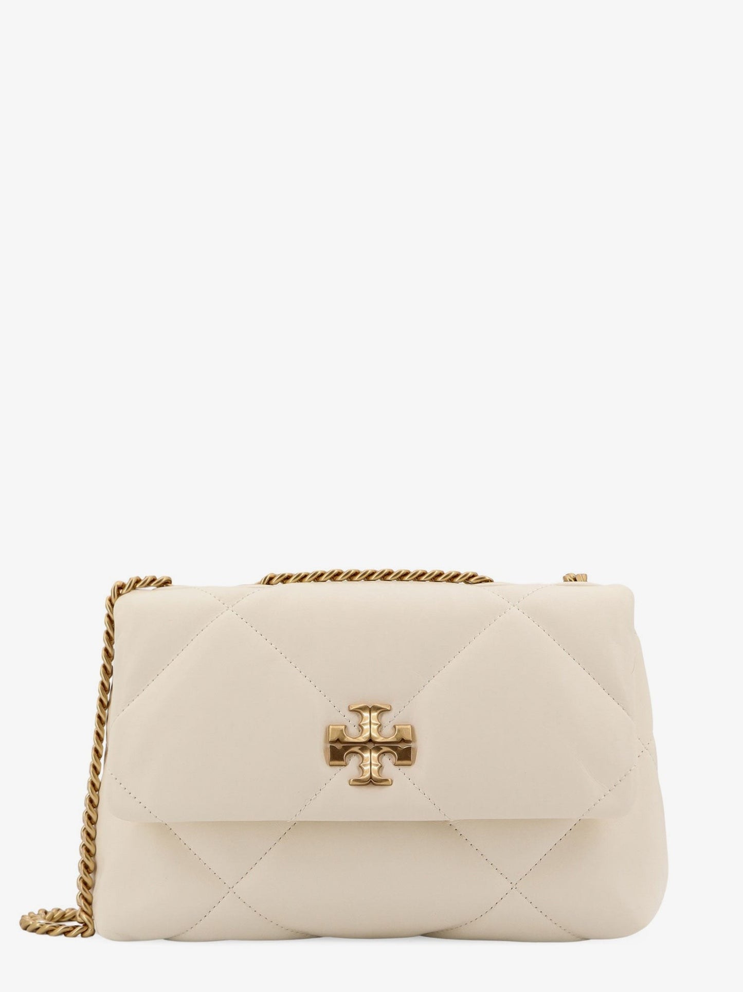 Tory Burch Kira matelassé leather shoulder bag with metal logo