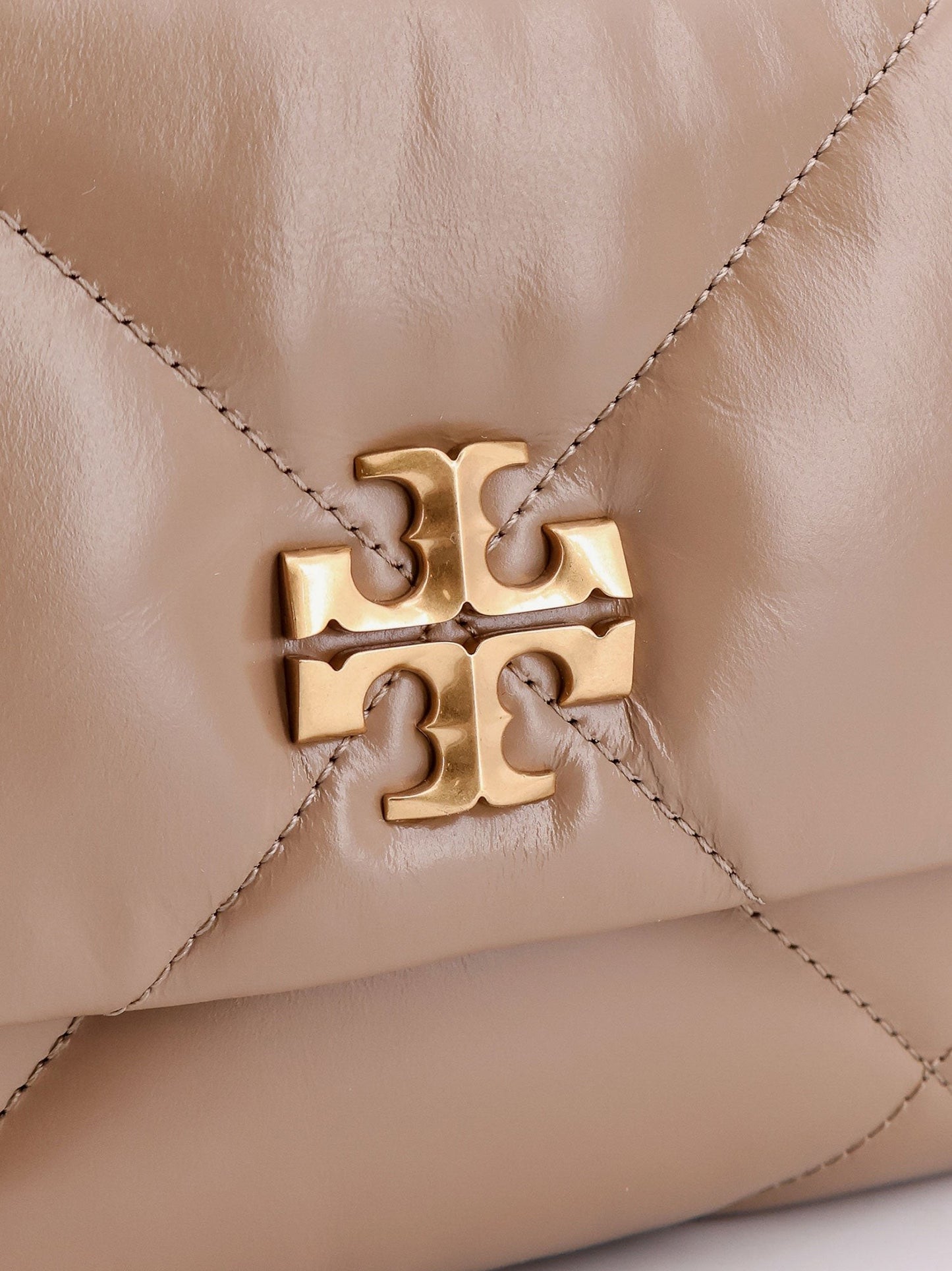 Tory Burch Kira matelassé leather shoulder bag with metal logo