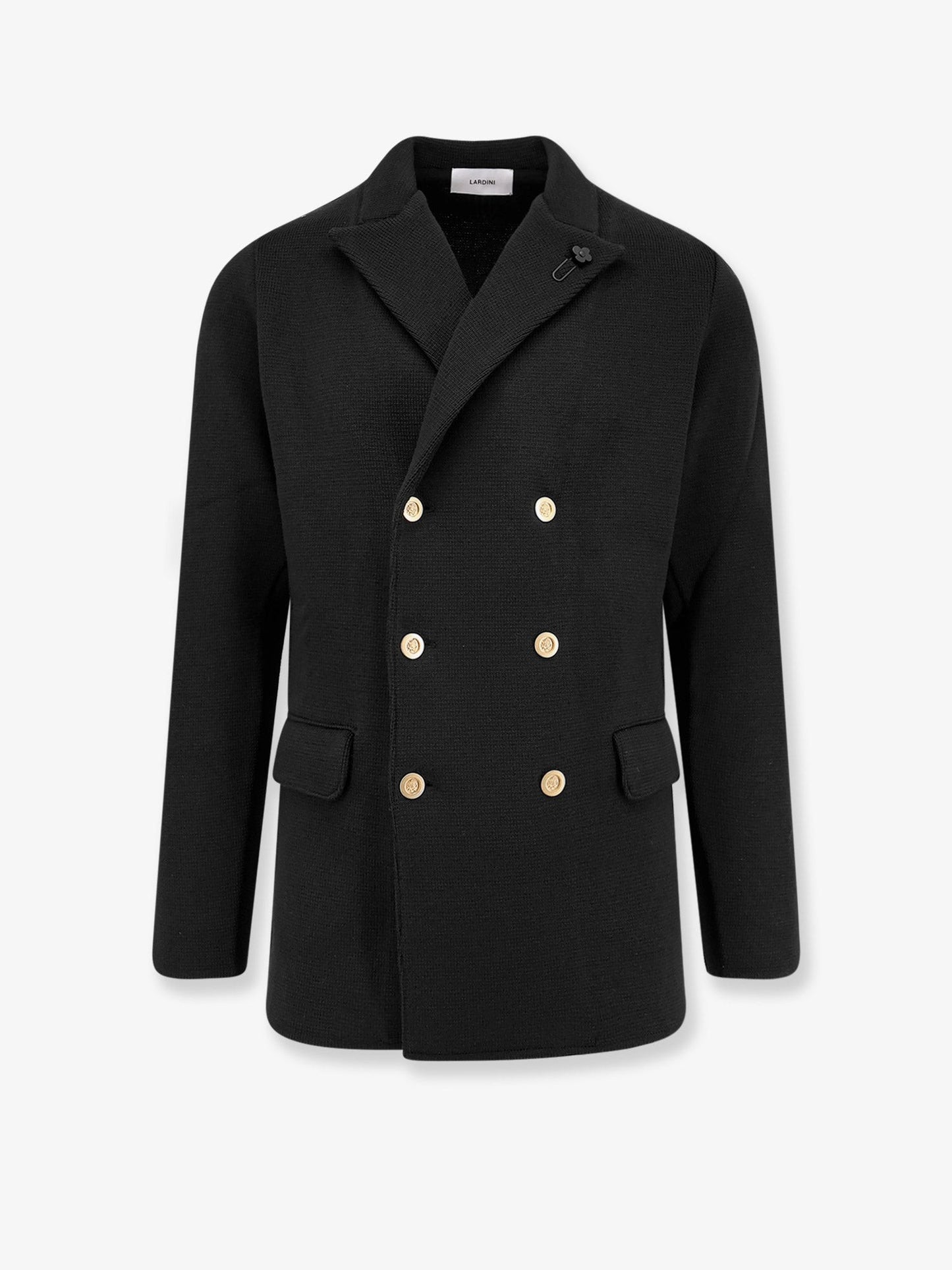 Lardini Knitted blazer with iconic brooch
