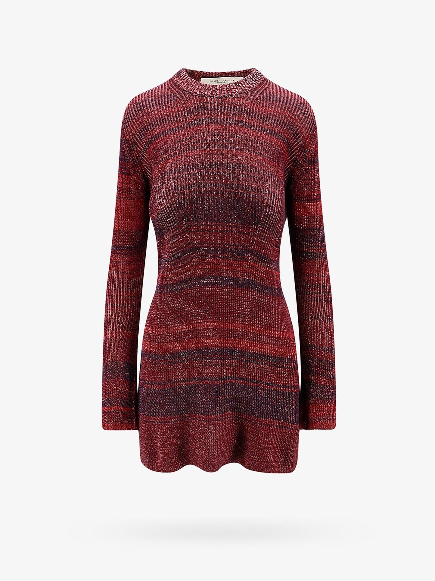 Golden Goose Deluxe Brand Knitted multicolor mini dress with stars detail