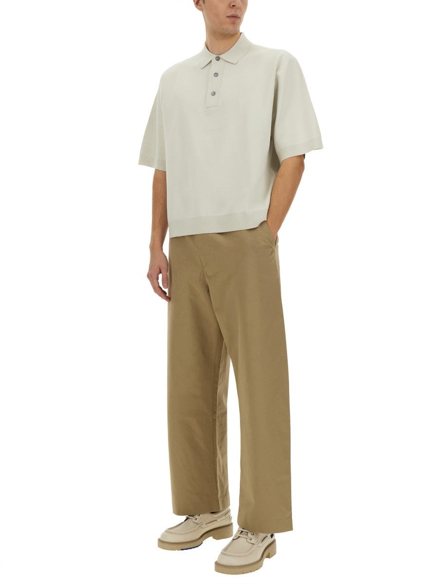 STUDIO NICHOLSON KNITTED POLO.