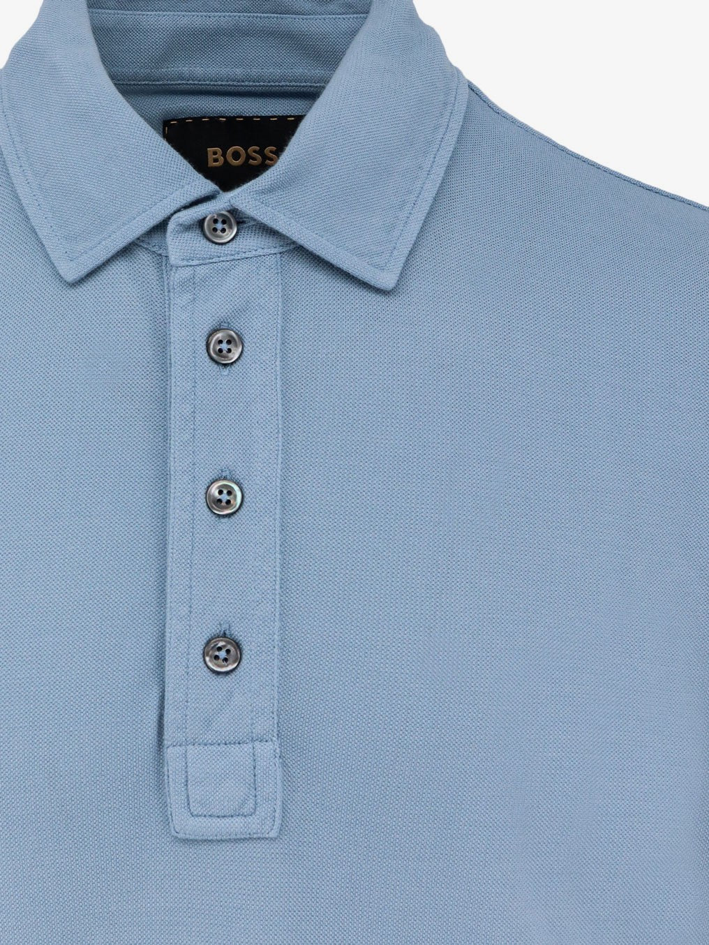 Boss L-Perry cotton and silk polo shirt