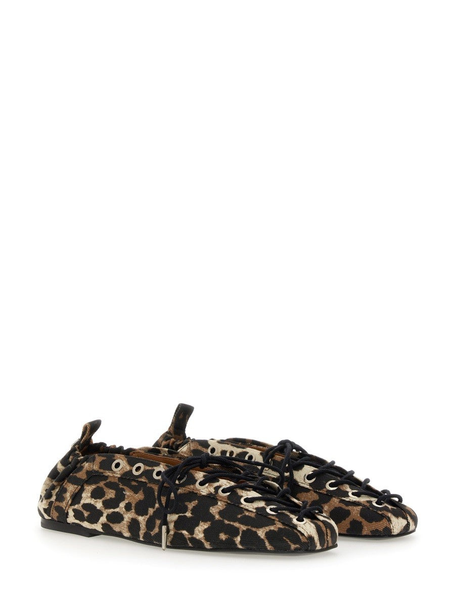 GANNI BALLERINA LACE-UP