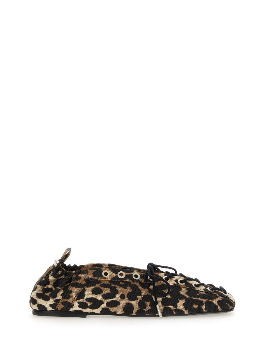 GANNI BALLERINA LACE-UP