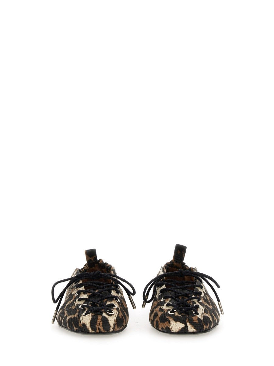 GANNI BALLERINA LACE-UP