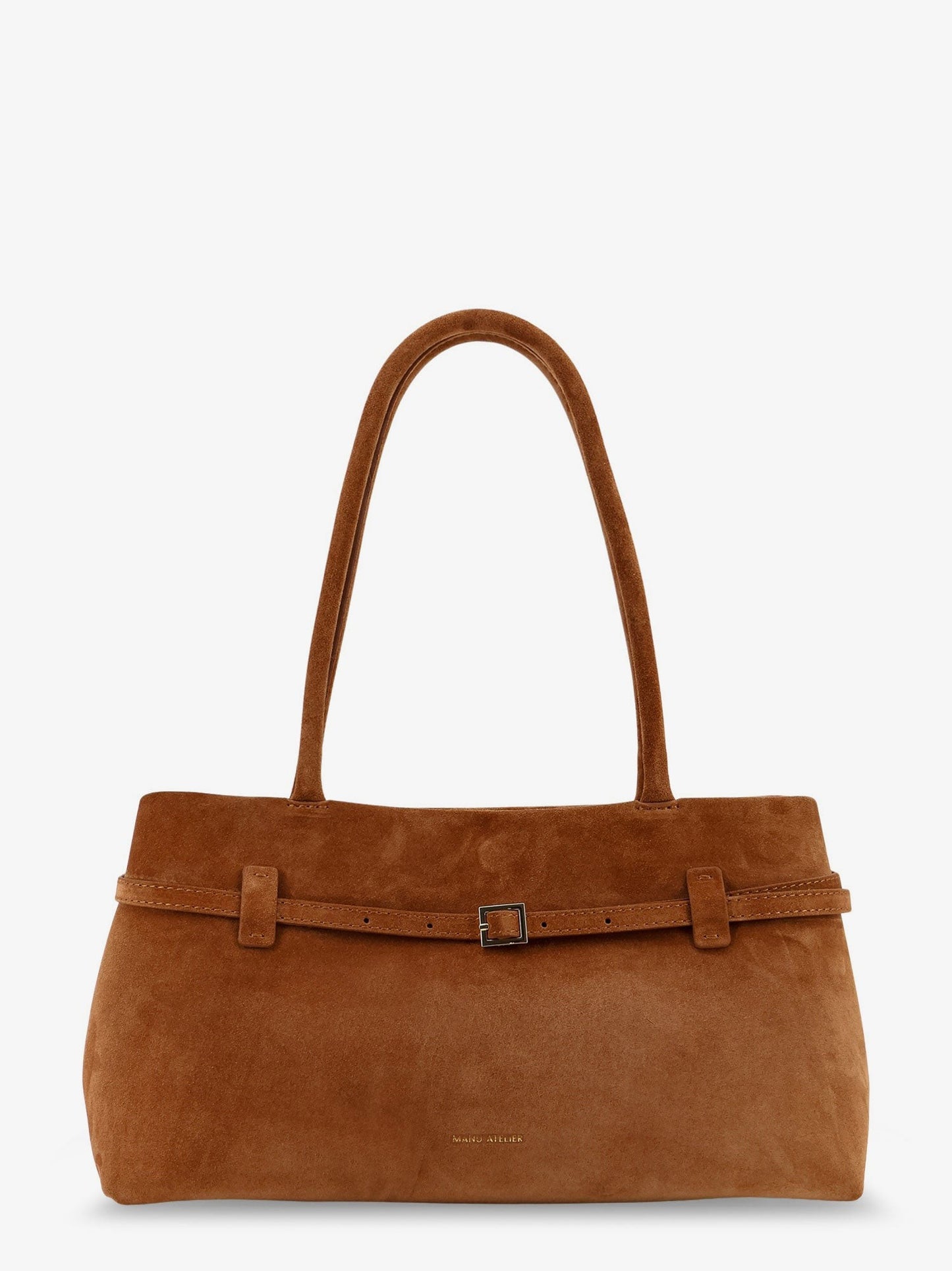 MANU ATELIER Le Cambon East West suede shoulder bag