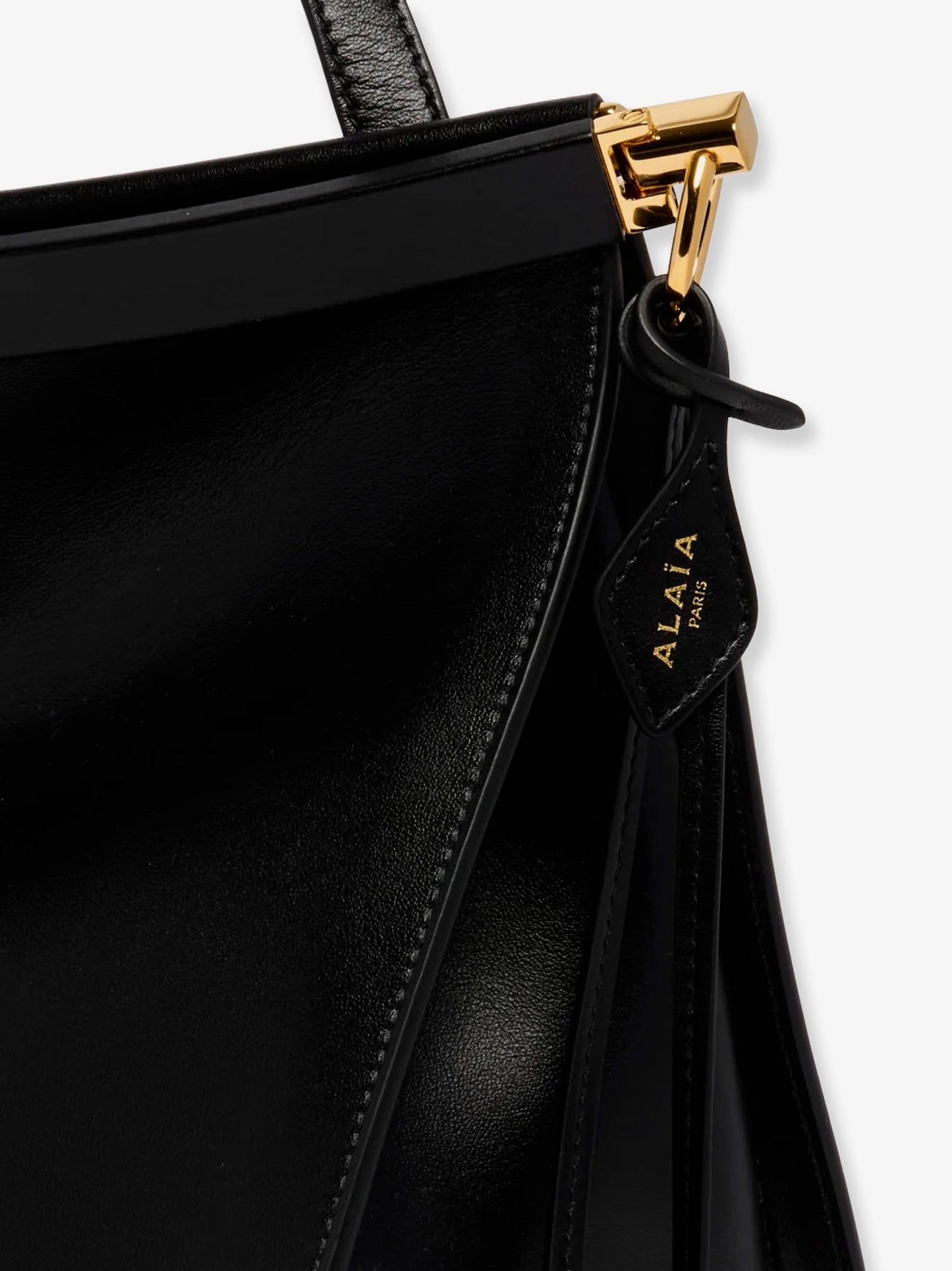 ALAIA Le Click East West Large leather shoulder bag