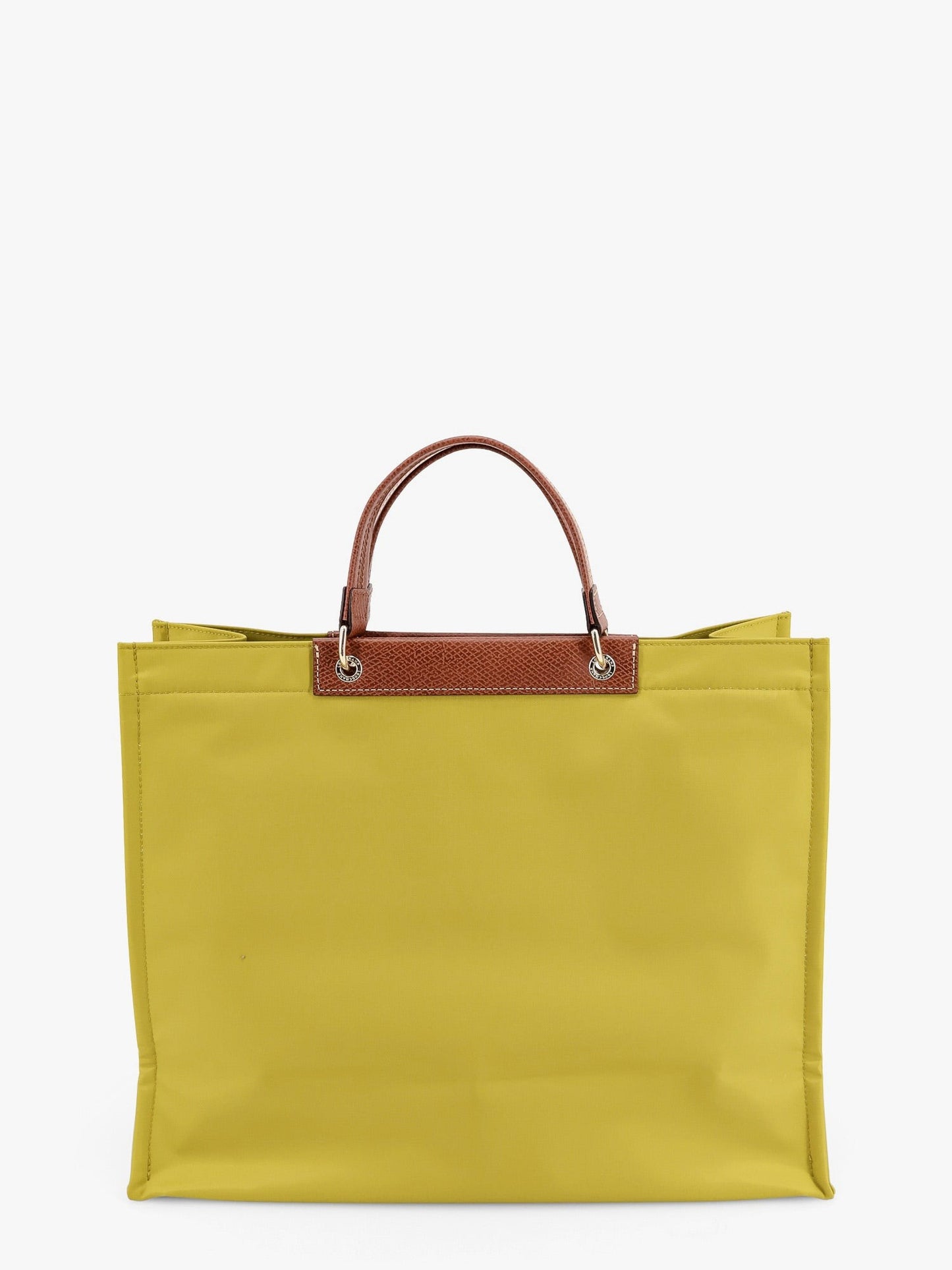 LONGCHAMP PARIS Le panier pliage nylon handbag with leather details