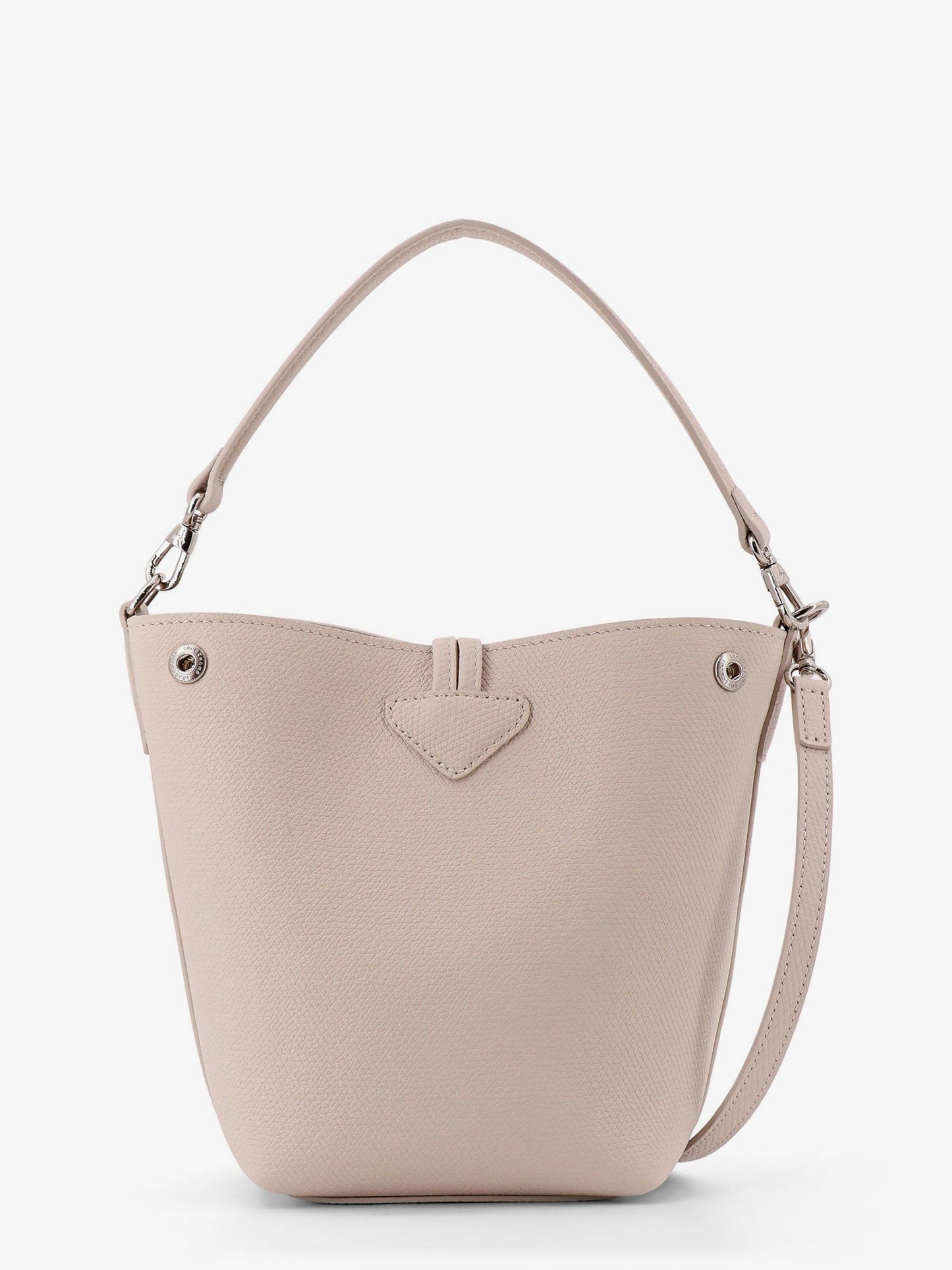 LONGCHAMP PARIS Le roseau leather bag with lateral snap buttons