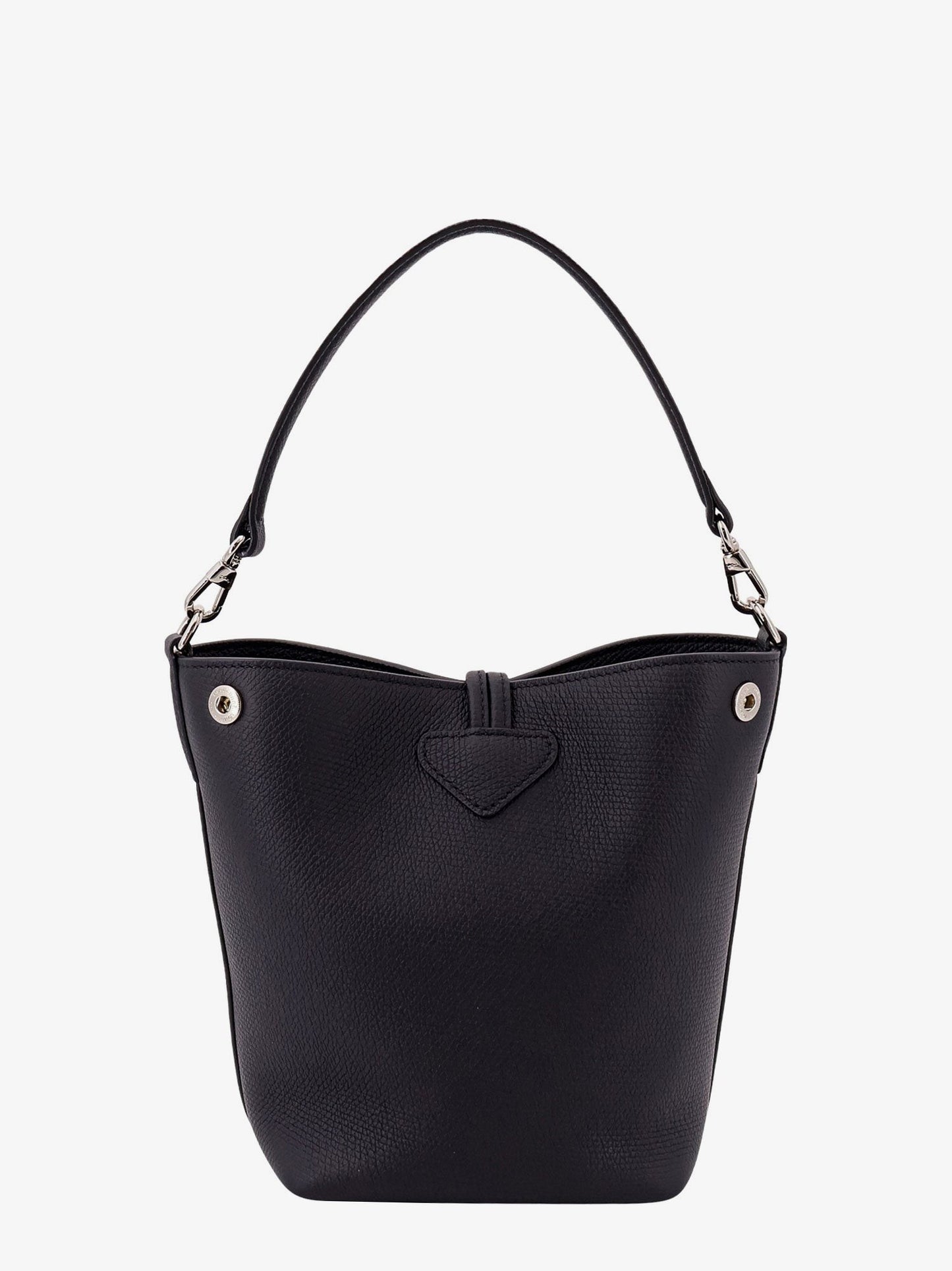 LONGCHAMP PARIS Le roseau leather bag with lateral snap buttons