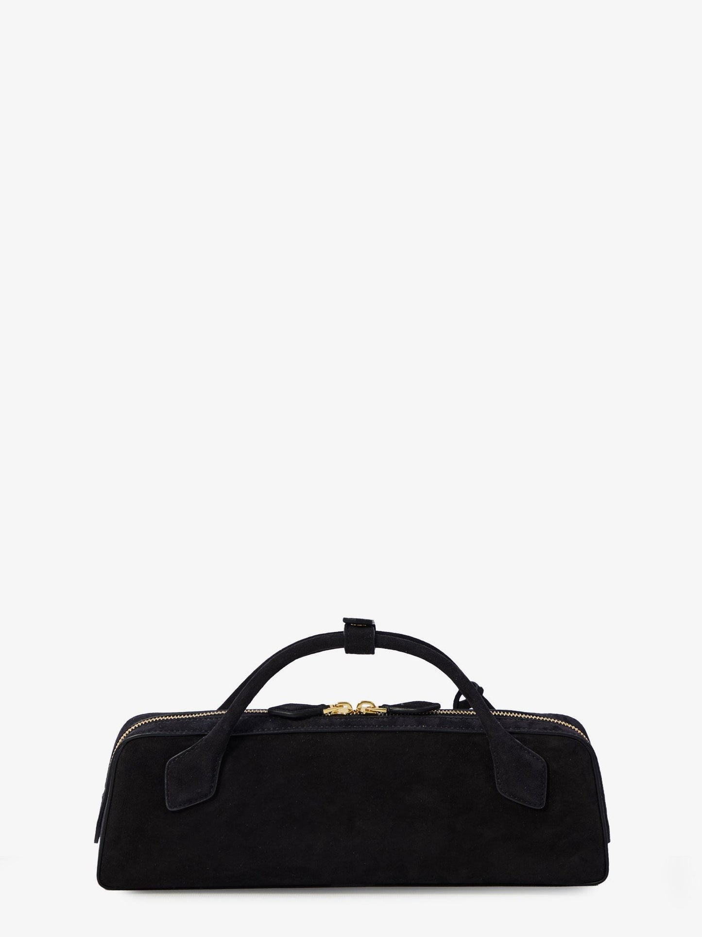 ALAIA Le Teckel Small suede shoulder bag