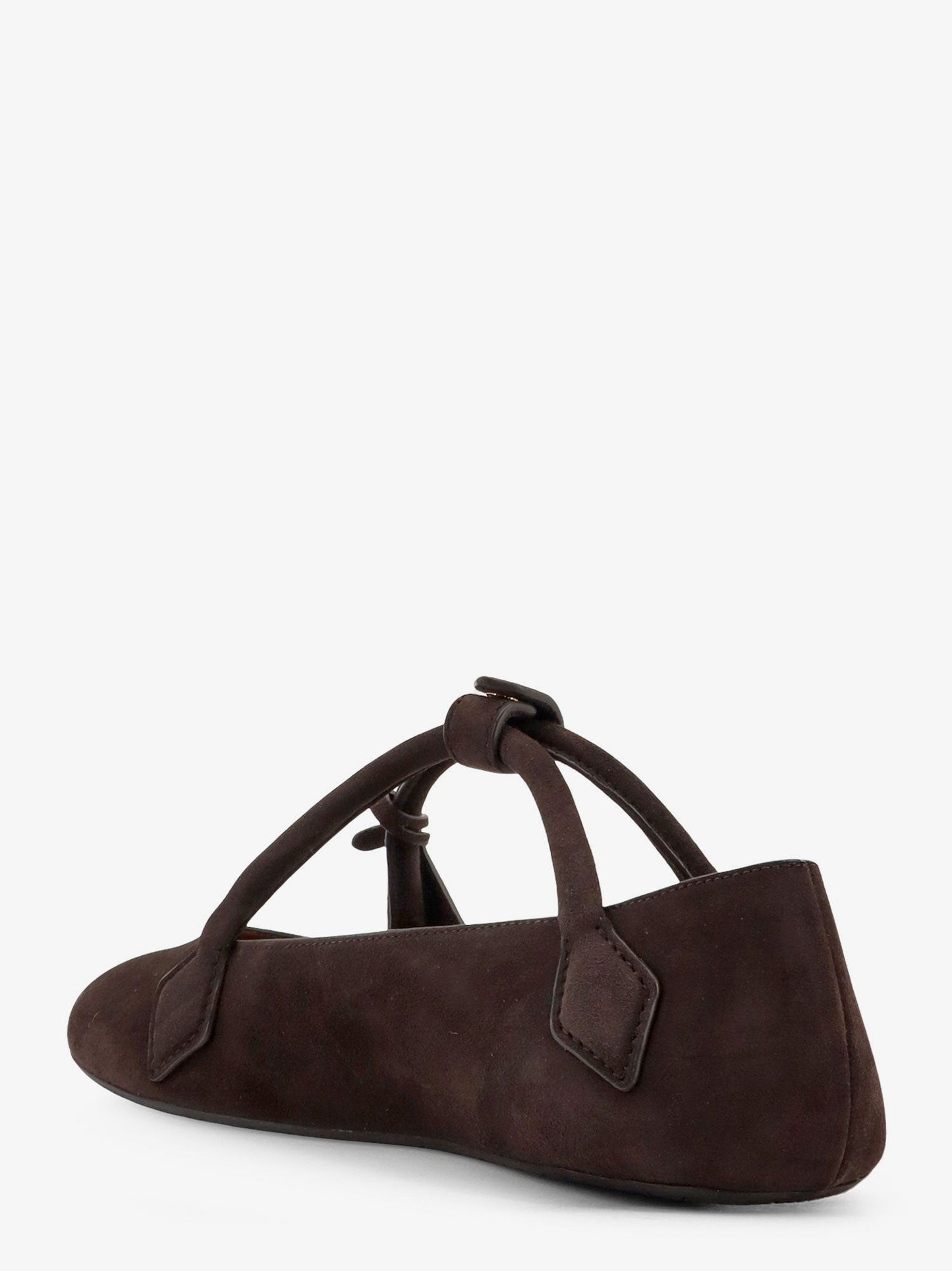 ALAIA Le Teckel Suede Ballet Flats