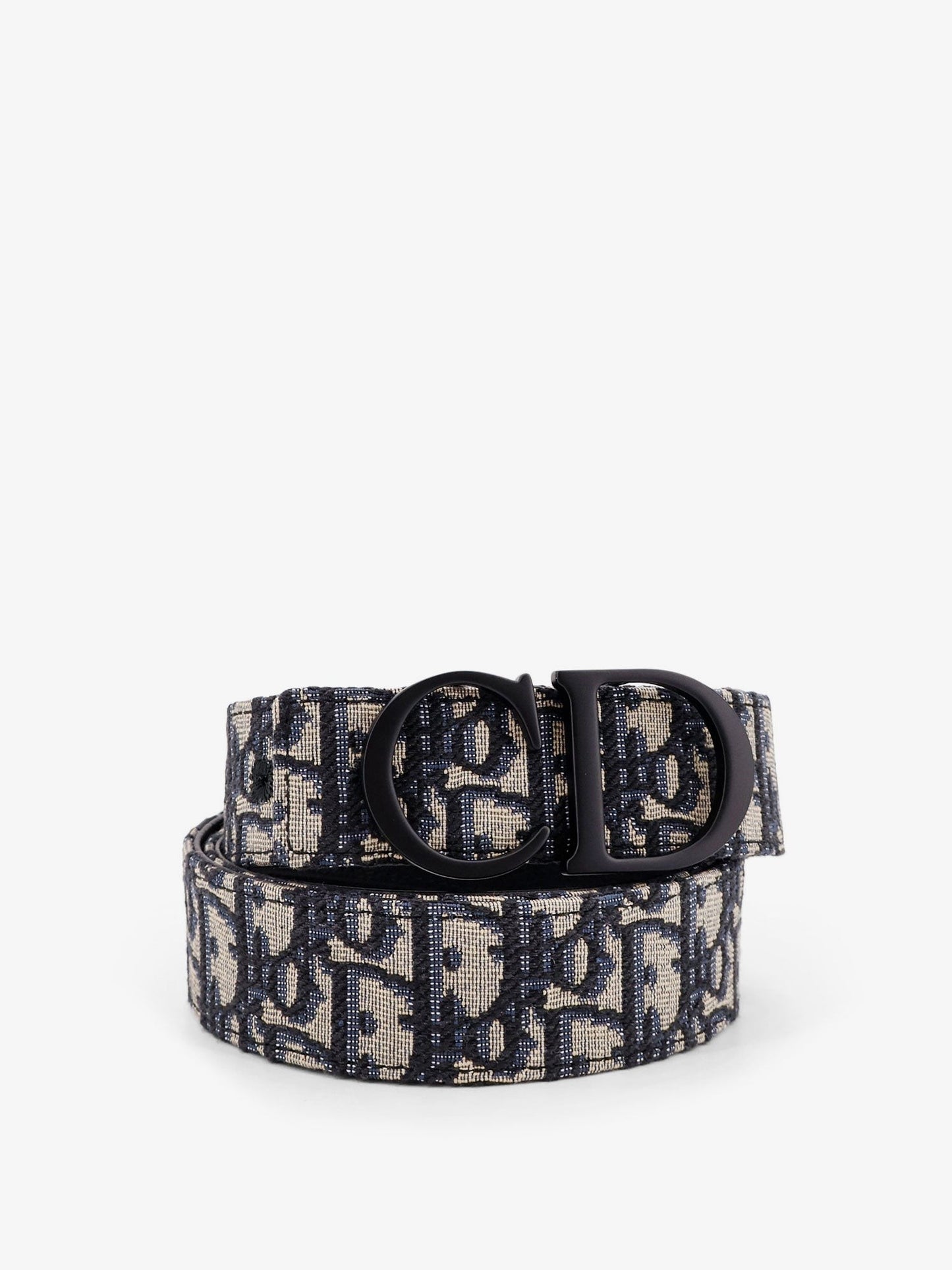 Dior Leather and Dior Oblique jacquard fabric belt