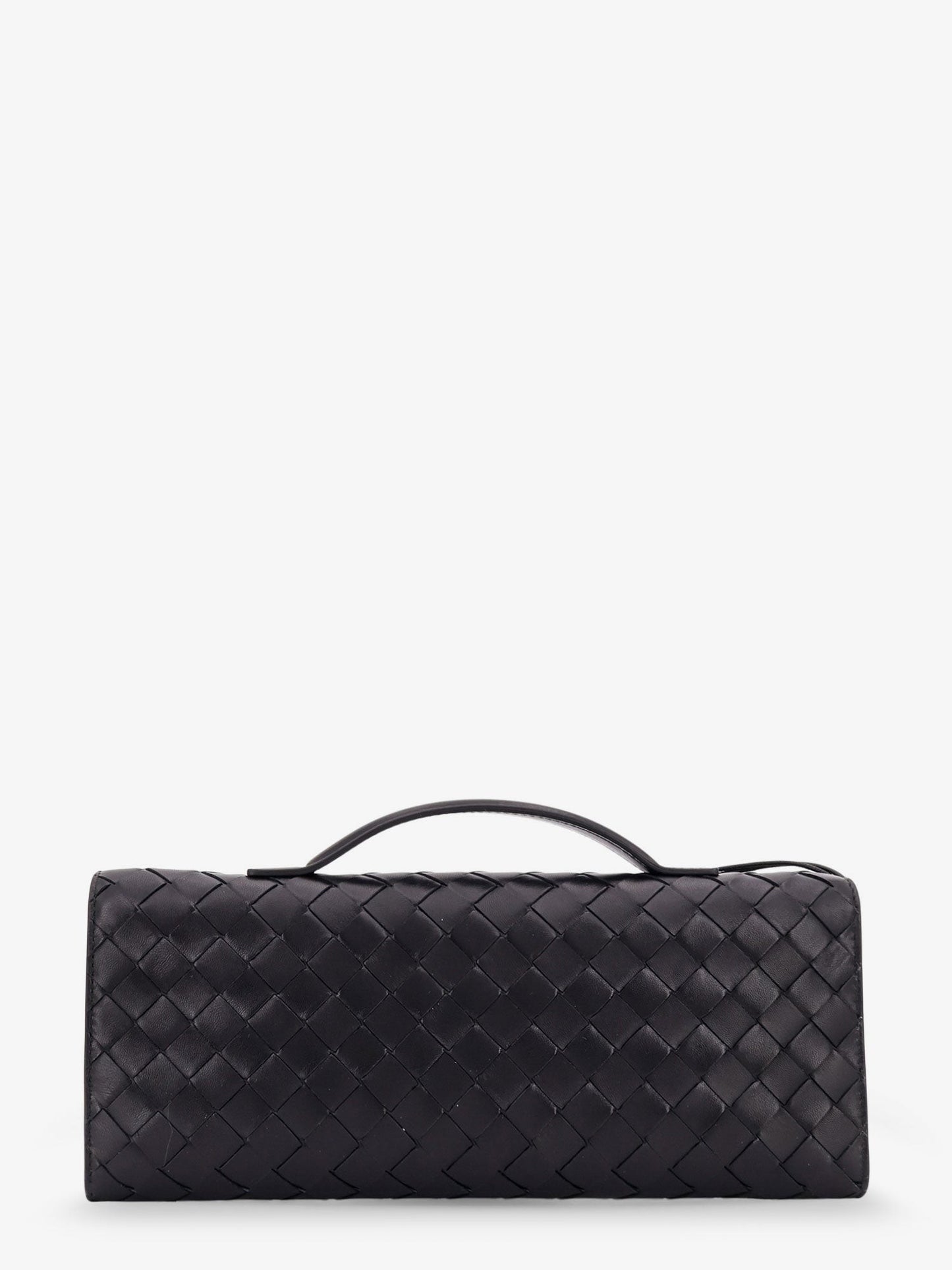 Bottega Veneta Leather Andiamo Clutch with Intrecciato motif