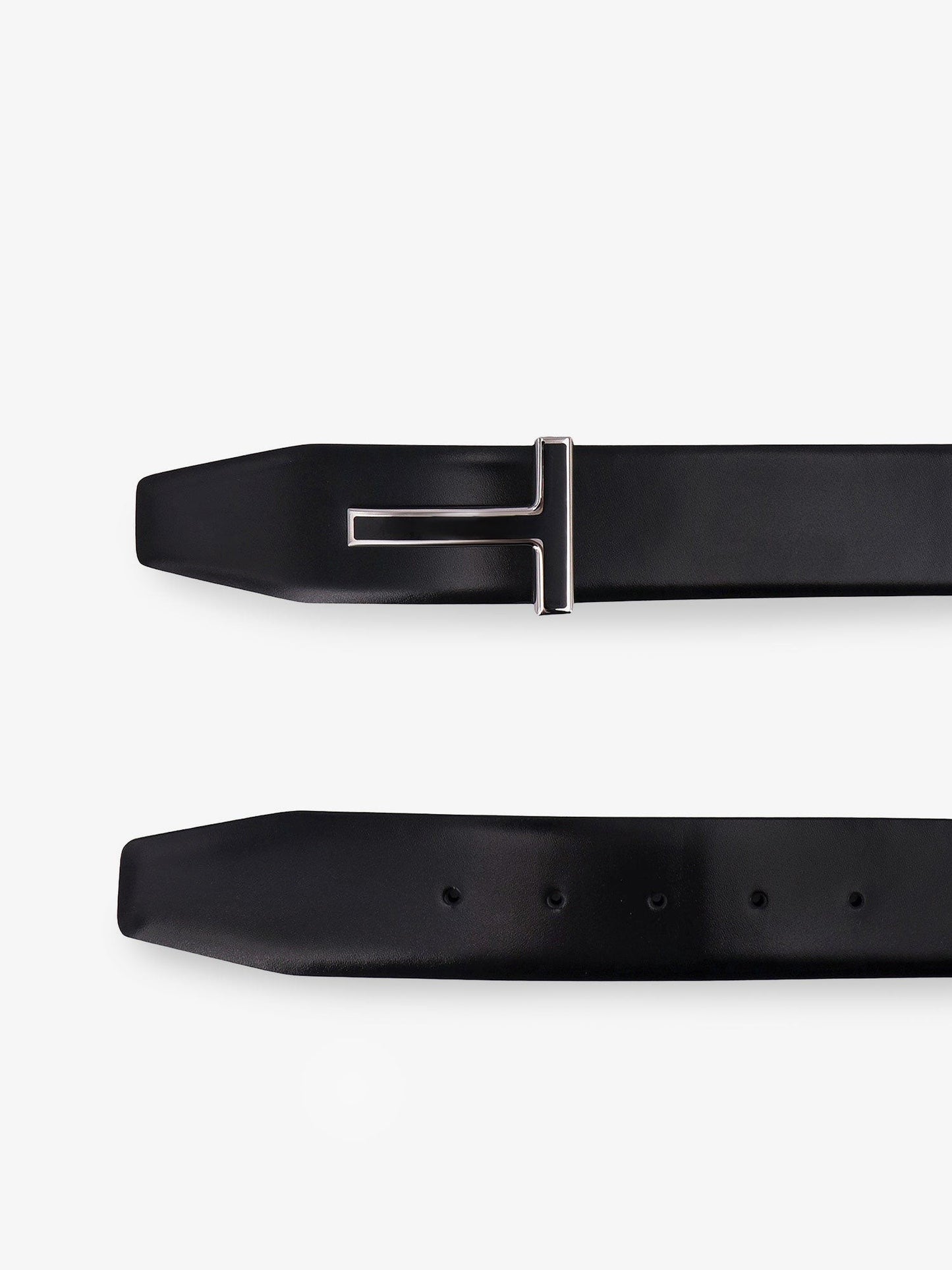 TOM FORD Leather belt with enamelled logo