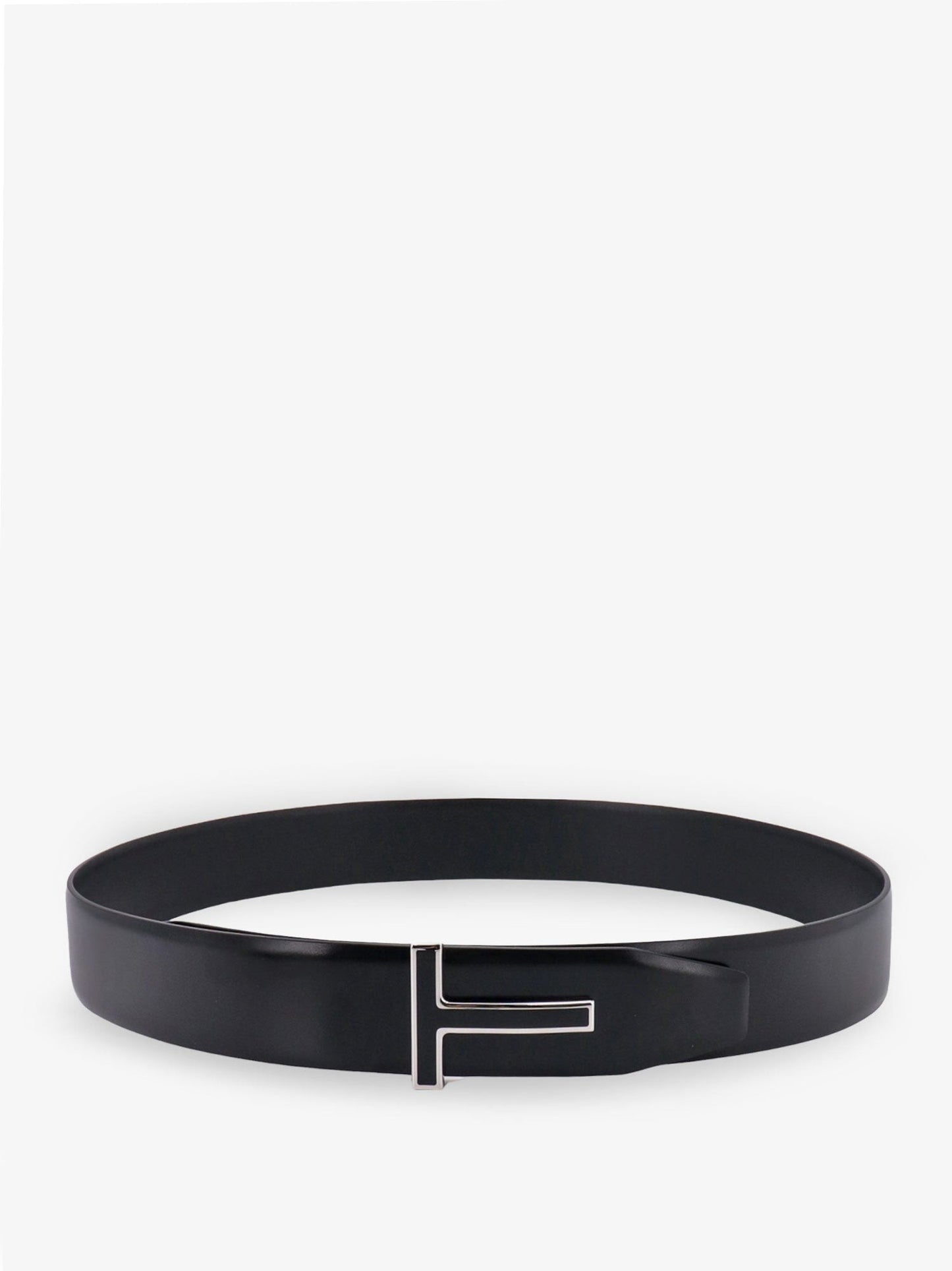 TOM FORD Leather belt with enamelled logo