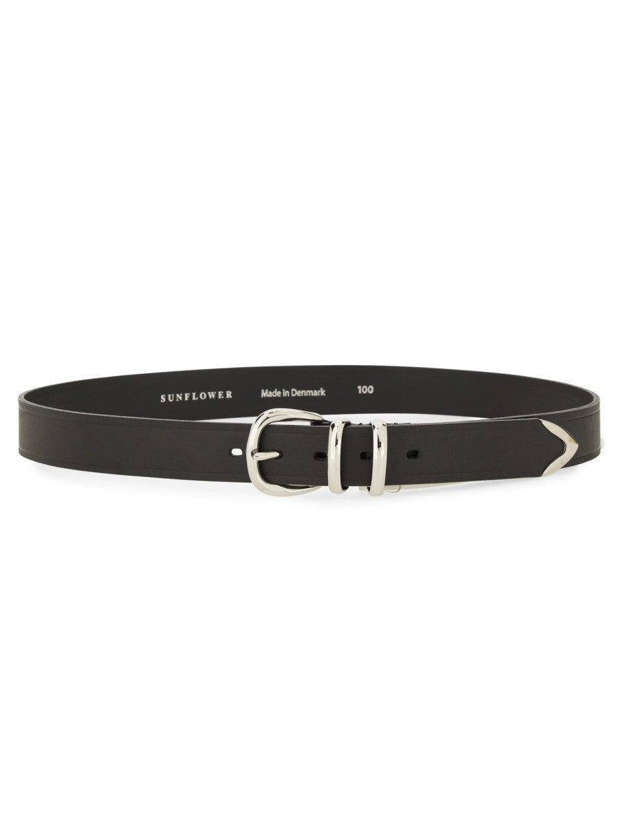 SUNFLOWER LEATHER BELT