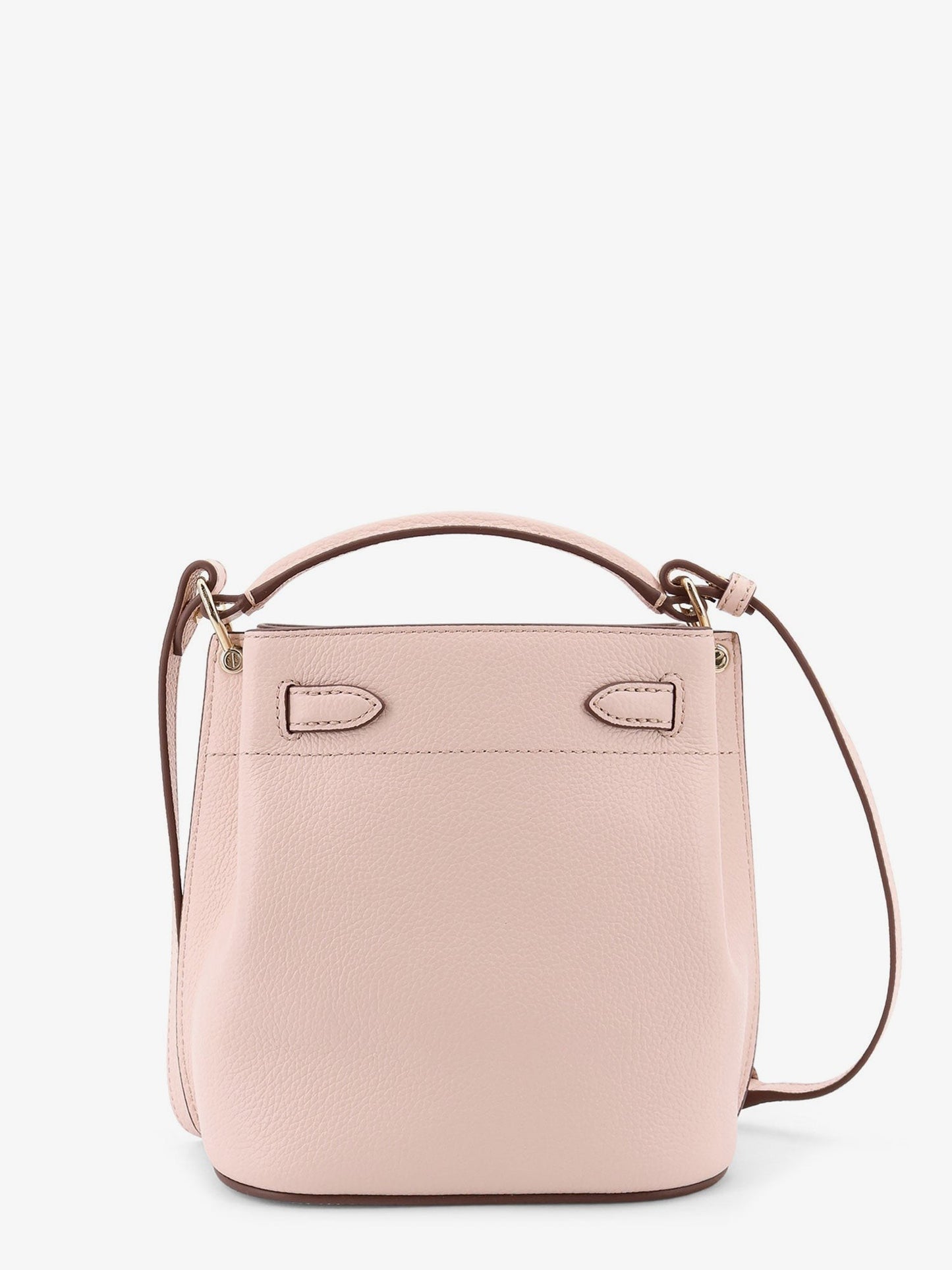 MULBERRY Leather bucket bag with logo