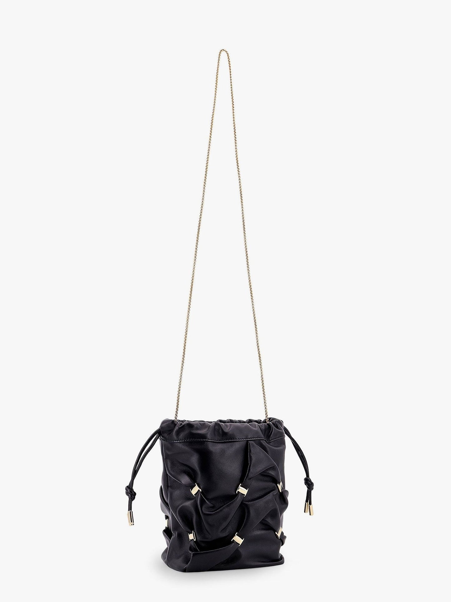 Ferragamo Leather bucket bag with metal details