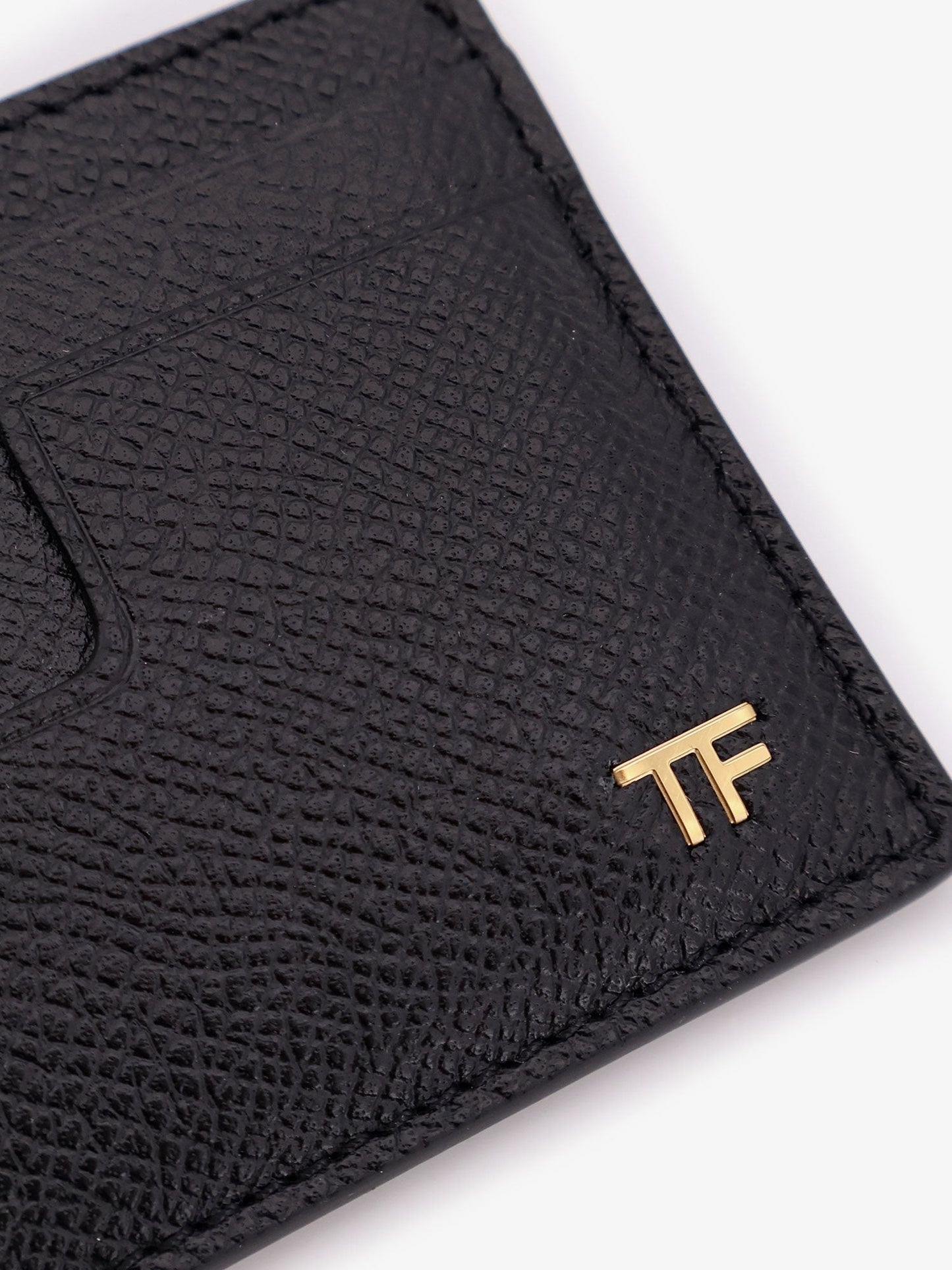 TOM FORD Leather cardholder with logo