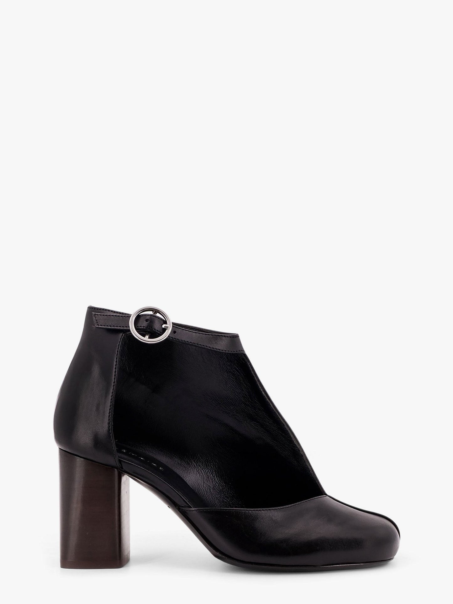 LEMAIRE Leather cut out ankle boots