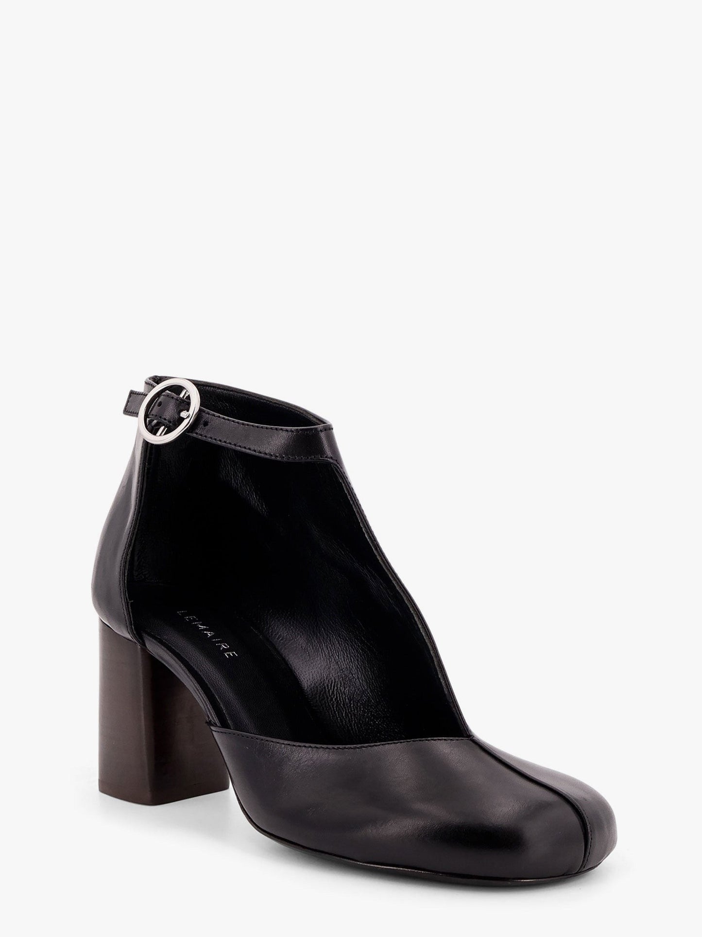 LEMAIRE Leather cut out ankle boots