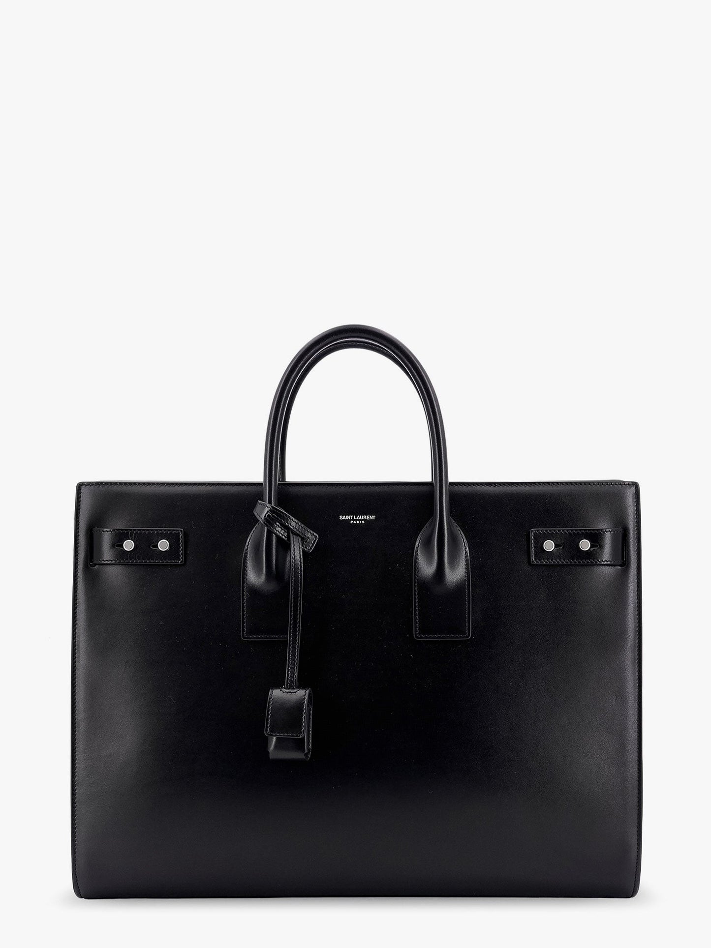 Saint Laurent Leather handbag with frontal logo print