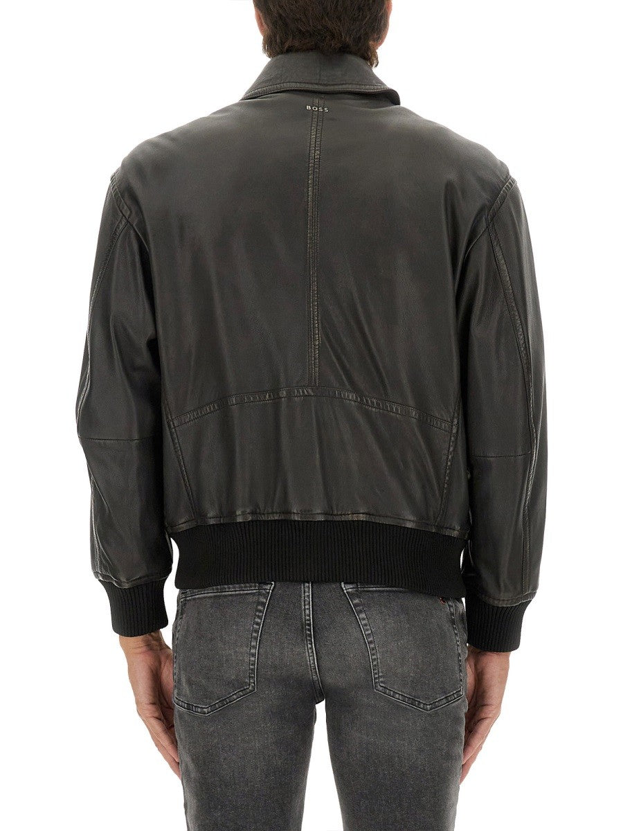 Boss LEATHER JACKET