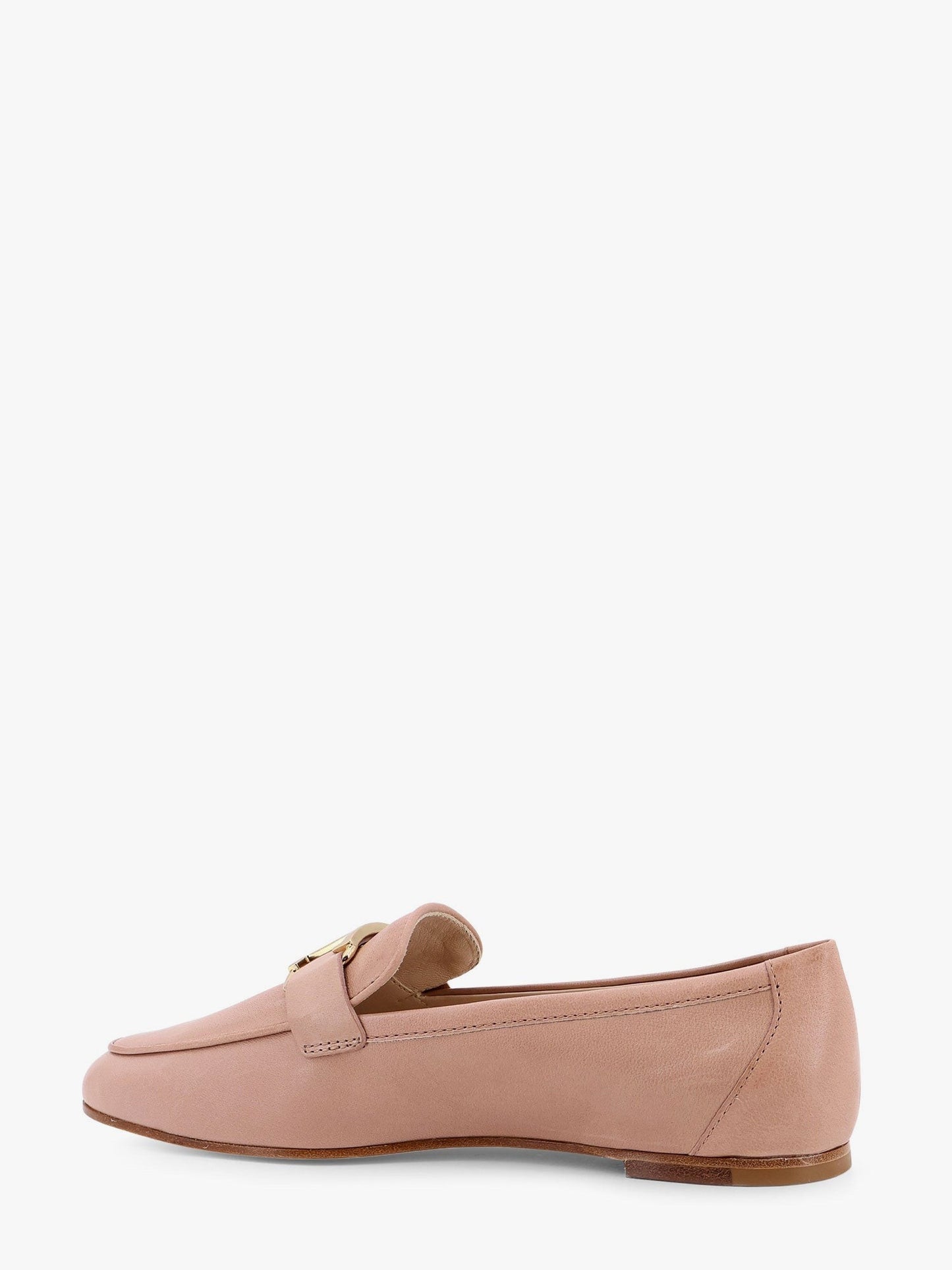 TOD'S Leather loafer with metal detail