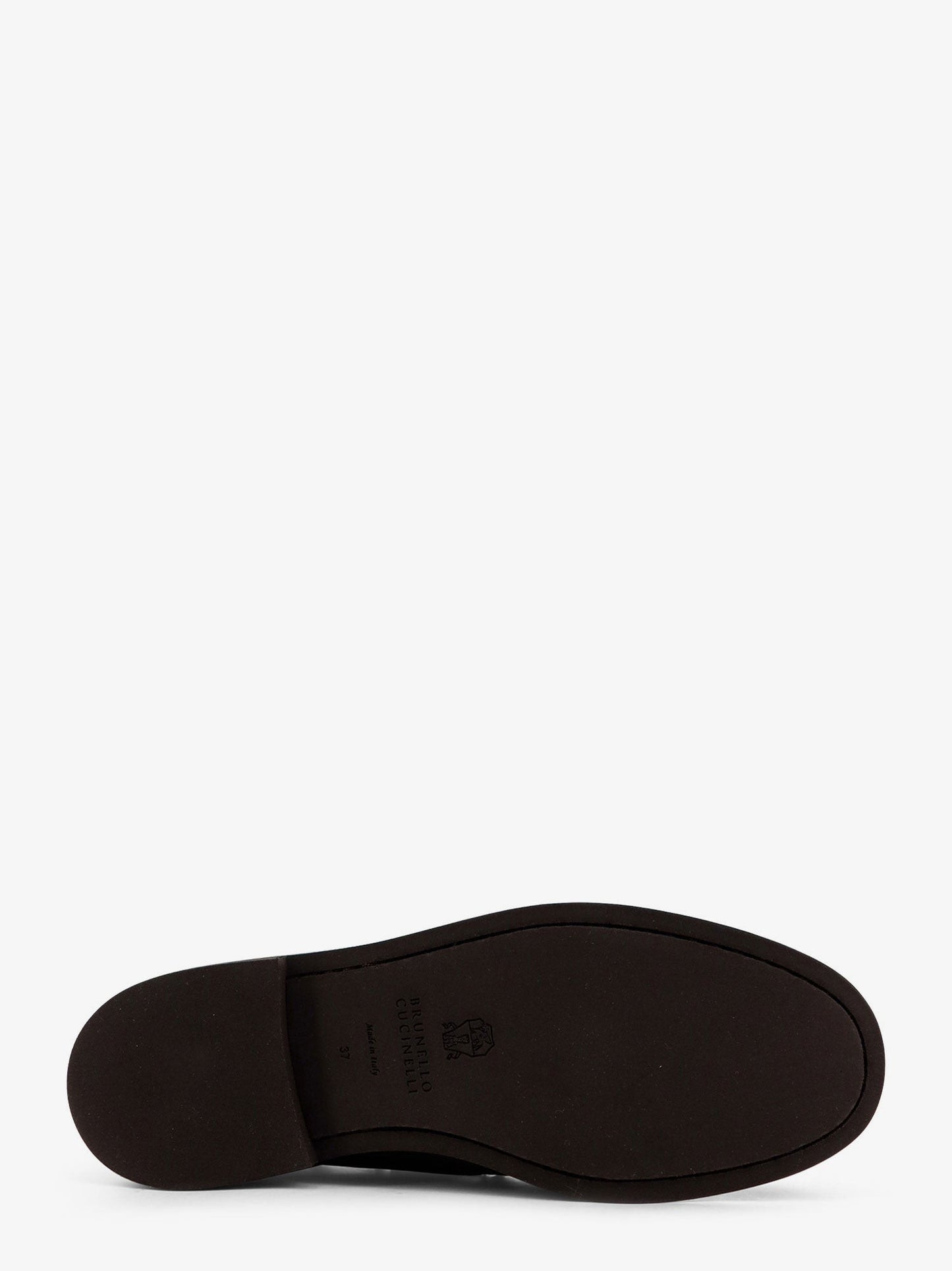 Brunello Cucinelli Leather loafers with Monili detail