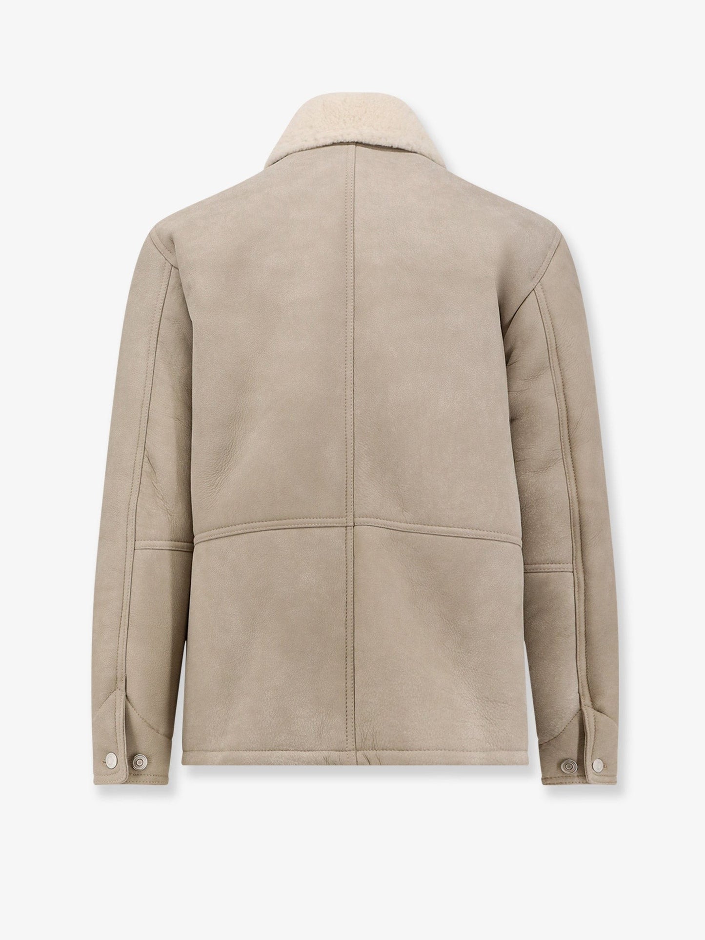 DFOUR Leather long jacket