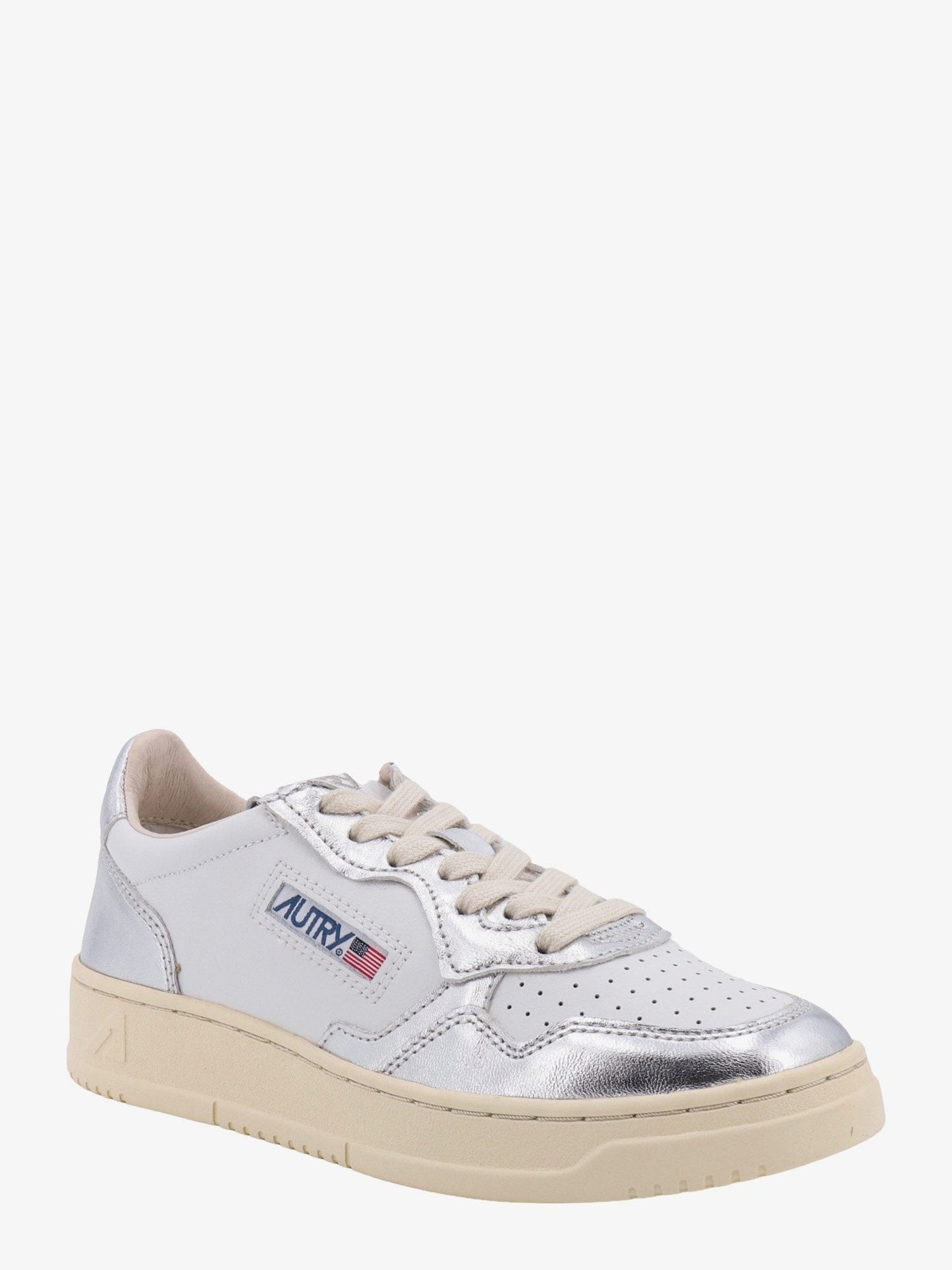Autry Leather sneakers with laminated profiles