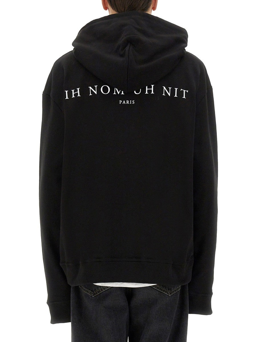 IH NOM UH NIT LEOPARD MASK PRINT SWEATSHIRT
