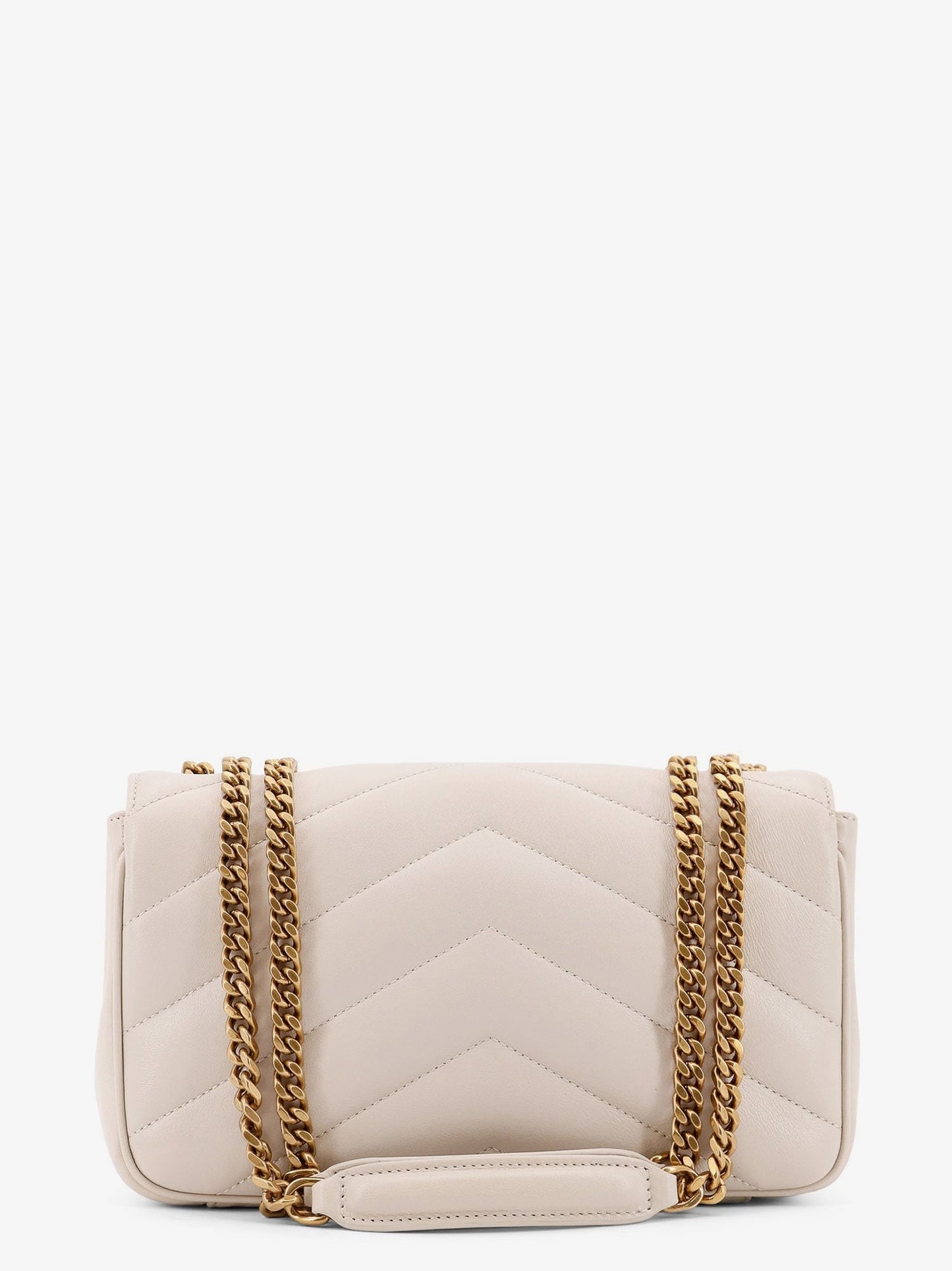 Saint Laurent Loulou small leather shoulder bag with Chevron stitchings