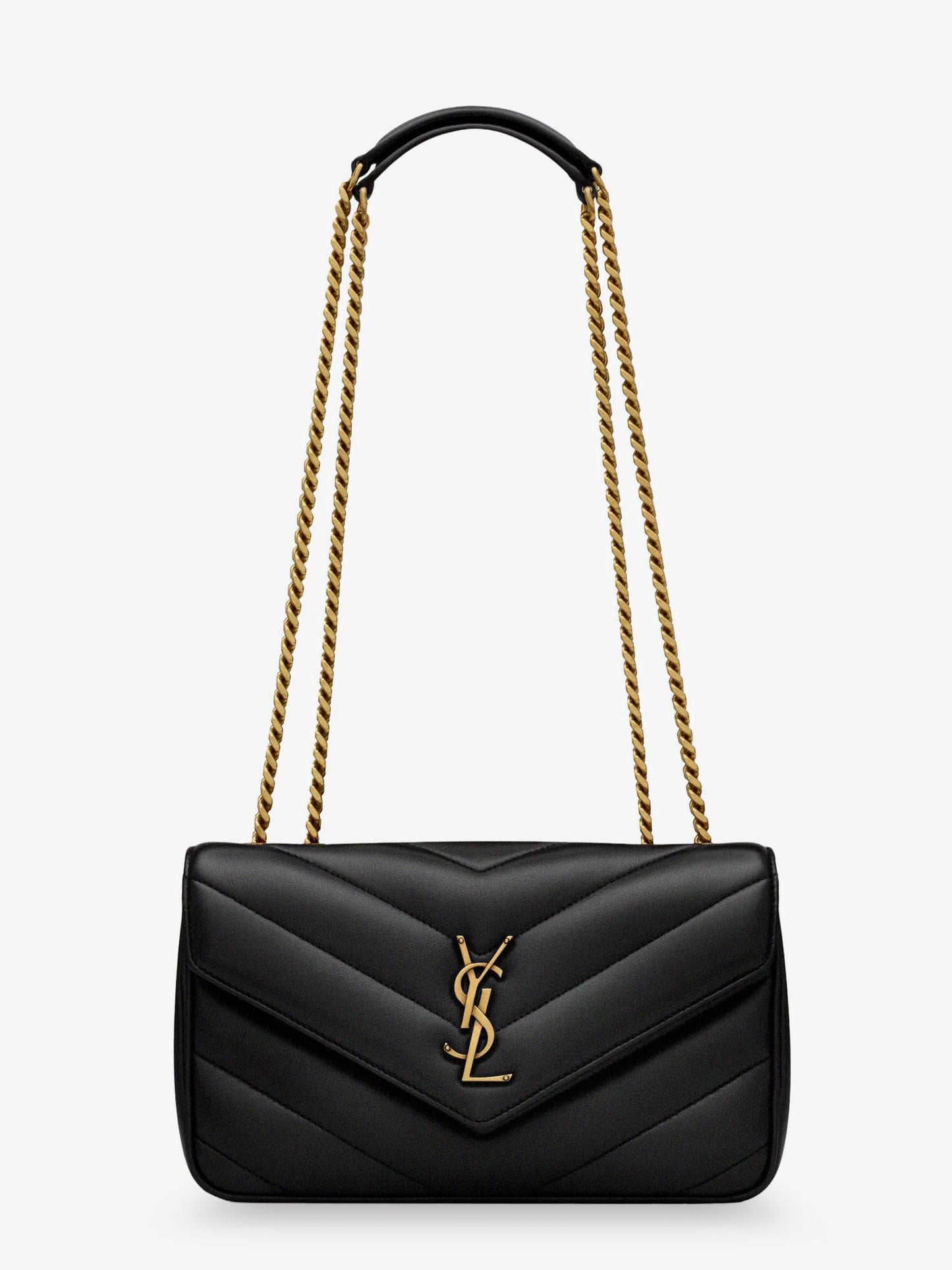 Saint Laurent Loulou Small matelassé leather shoulder bag