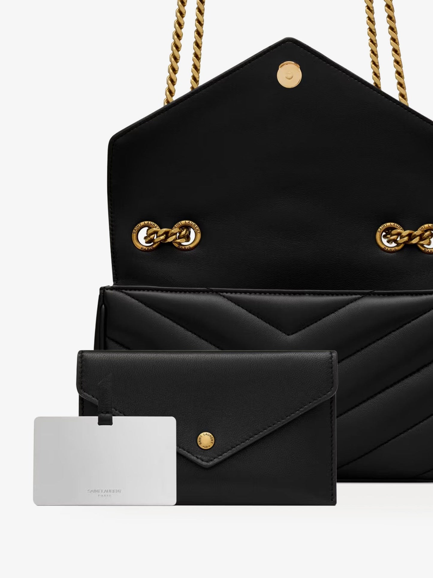 Saint Laurent Loulou Small matelassé leather shoulder bag