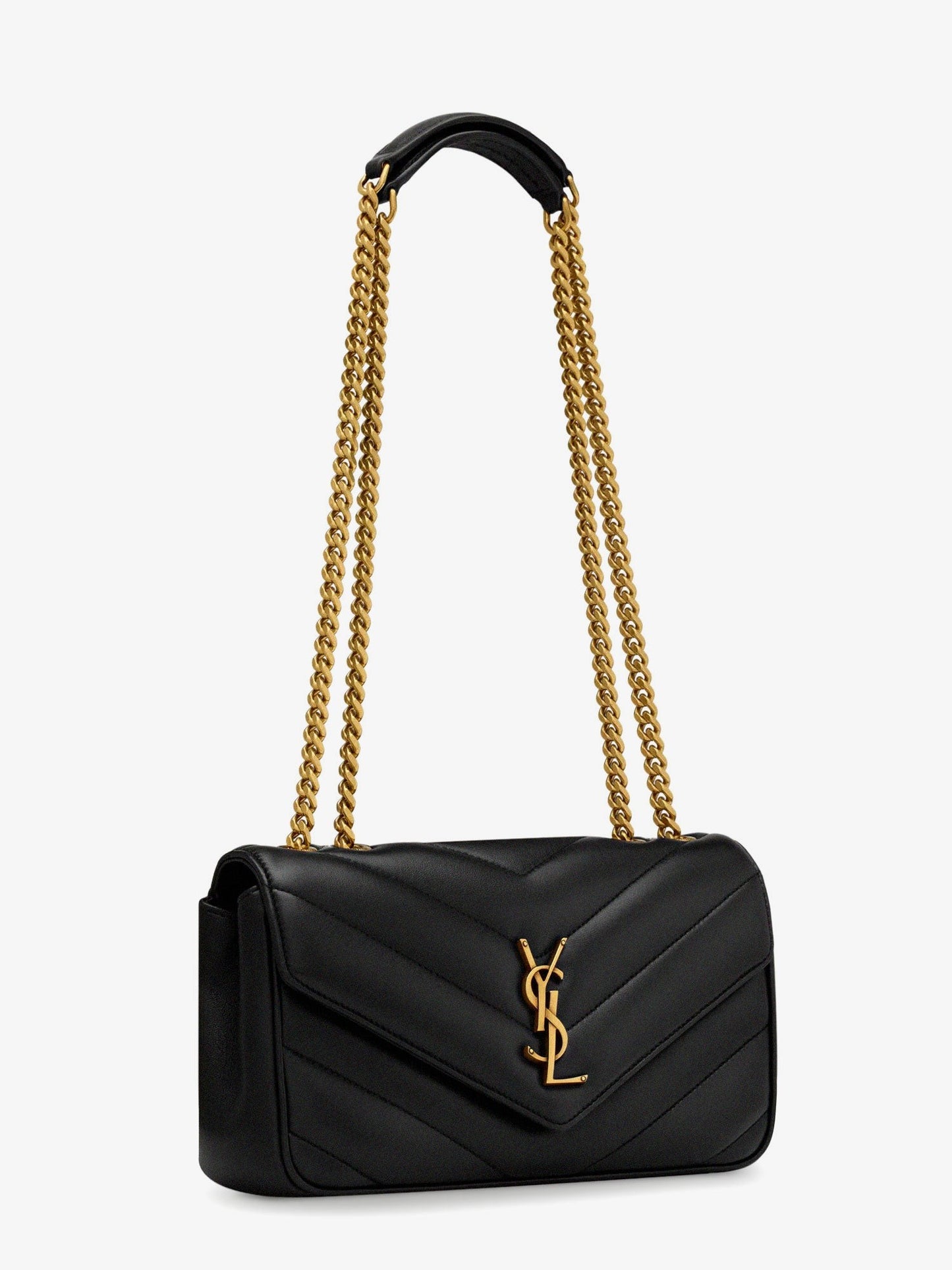 Saint Laurent Loulou Small matelassé leather shoulder bag
