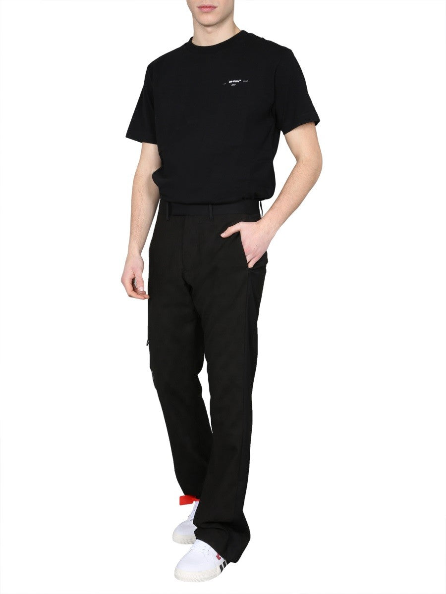 Off-white "LOW FIT" TROUSERS