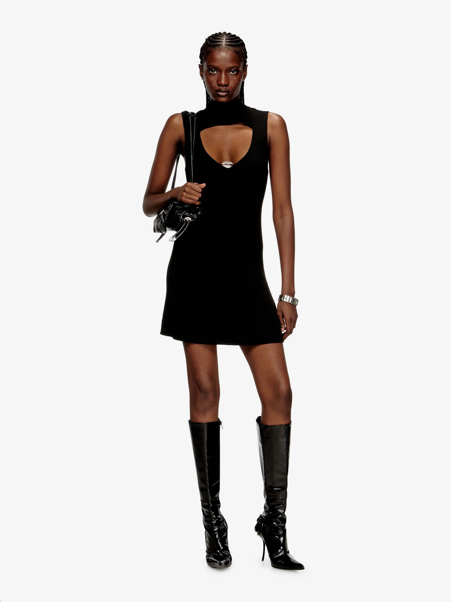 Diesel M-Oloni wool short dress