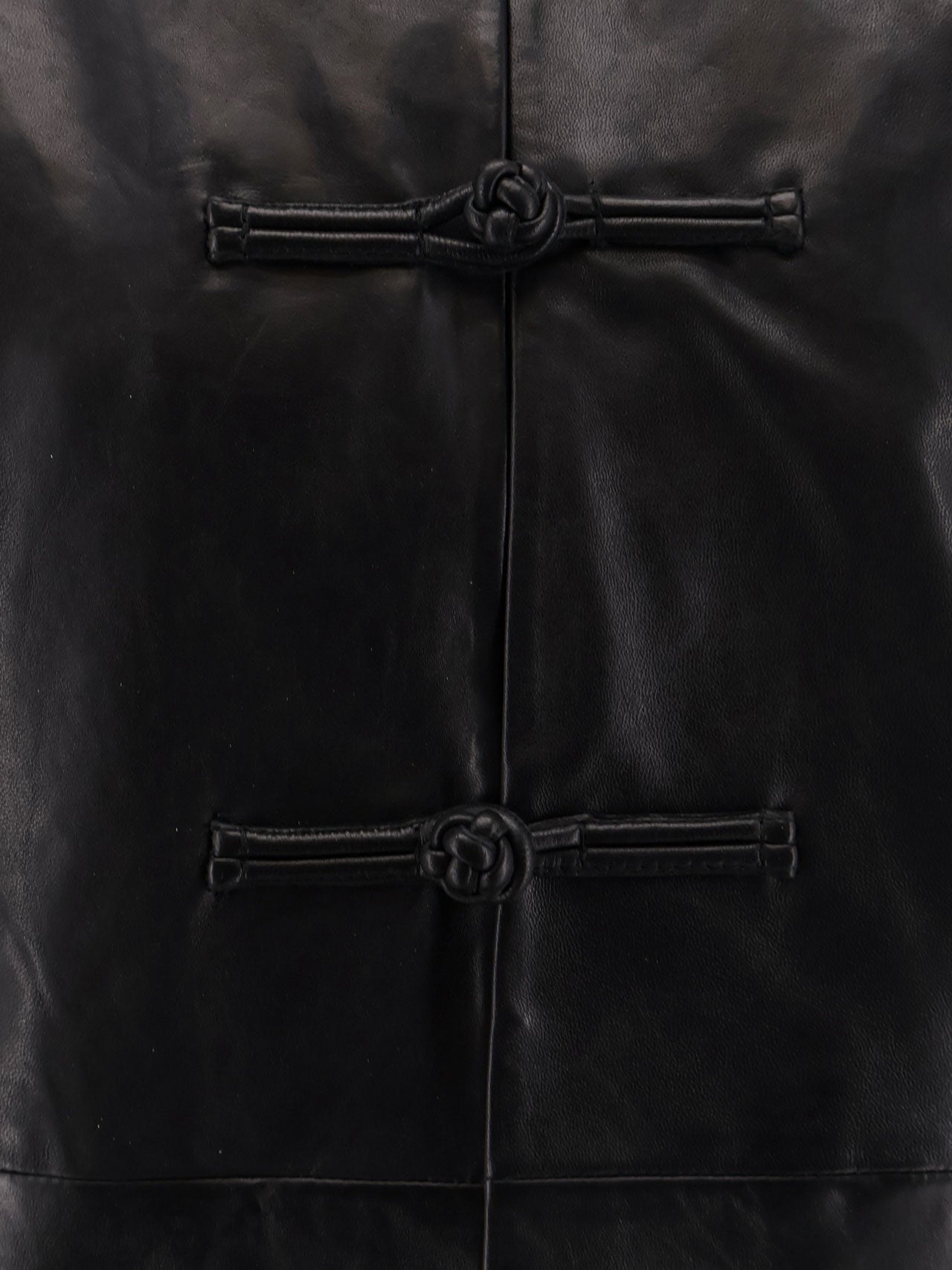 ROHE Mandarin closure leather jacket