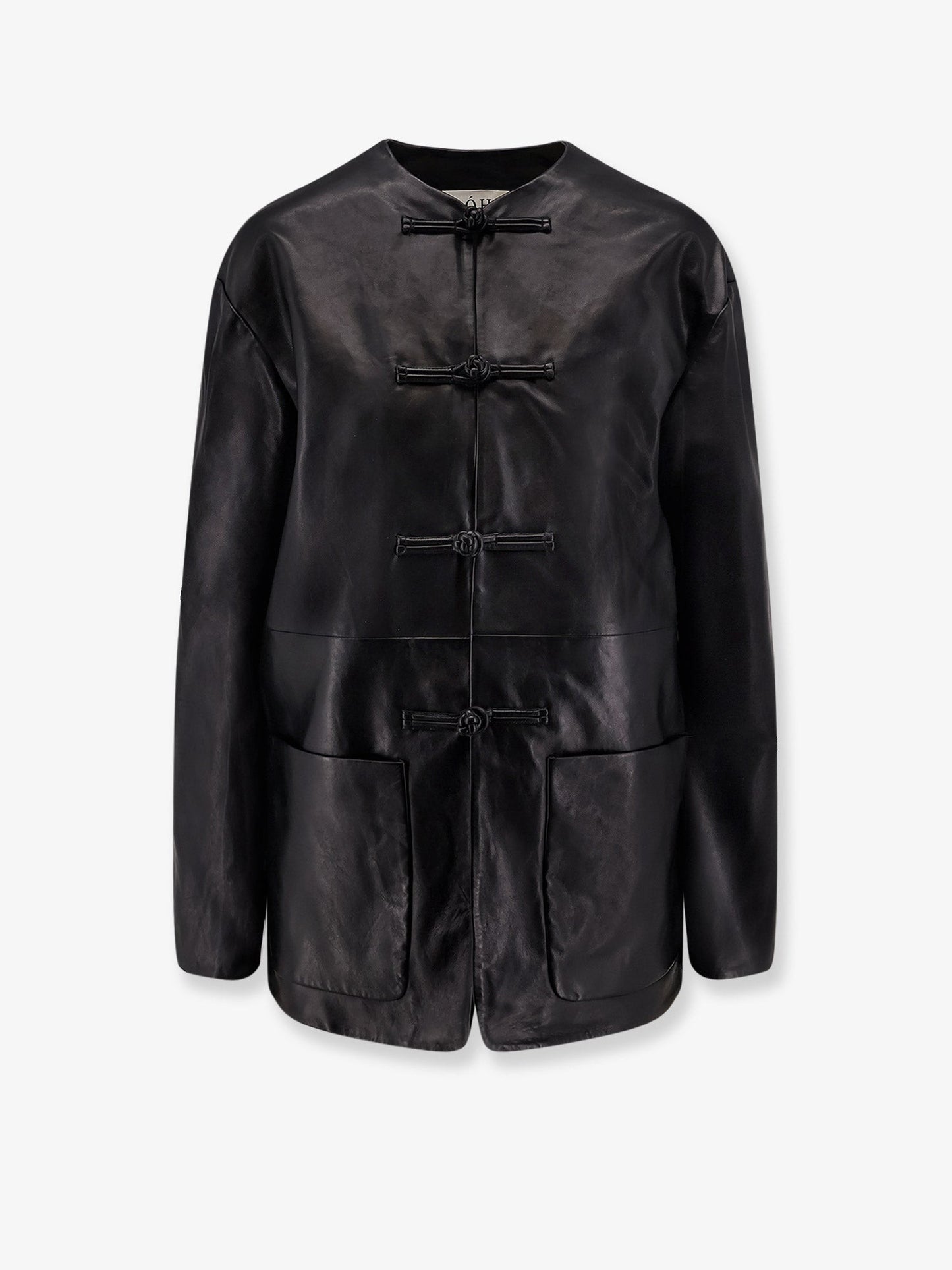 ROHE Mandarin closure leather jacket