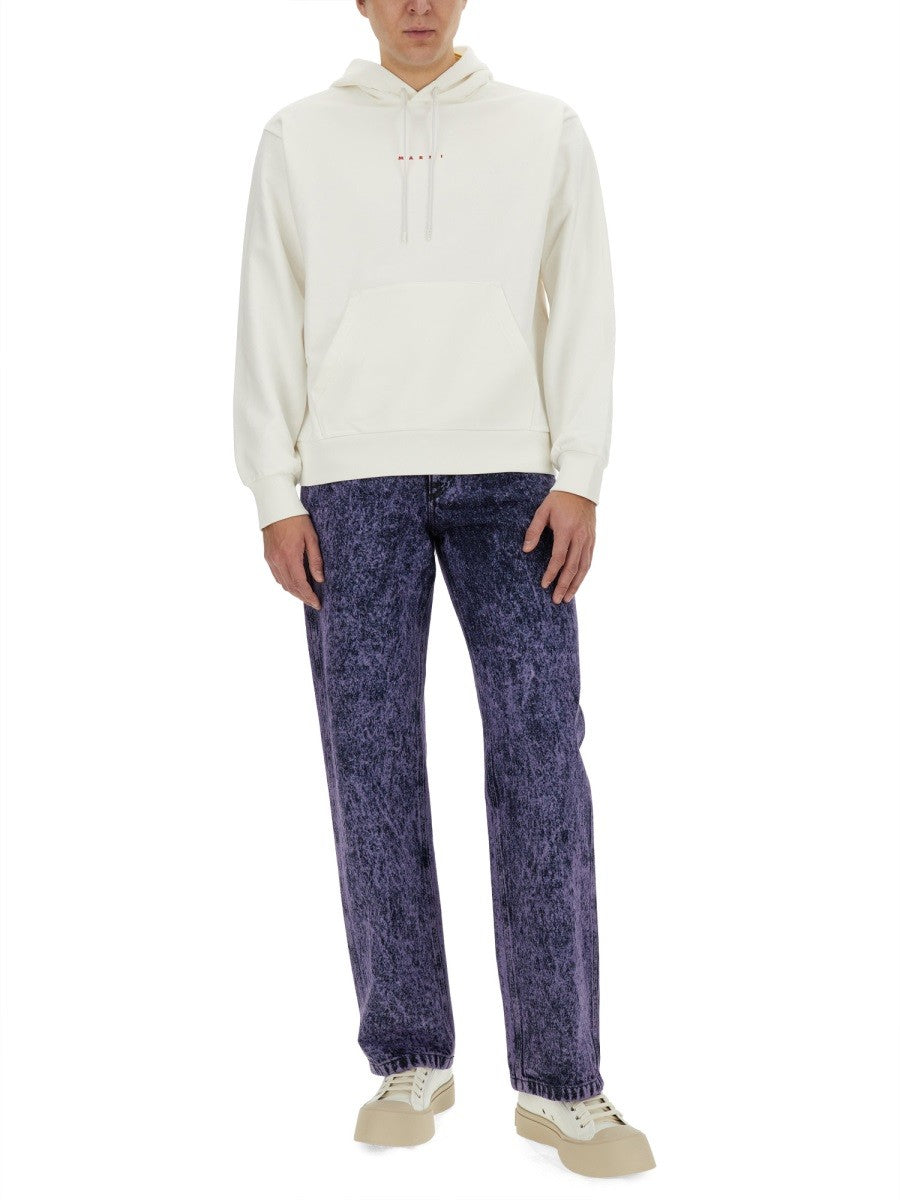 Marni MARBLED EFFECT JEANS